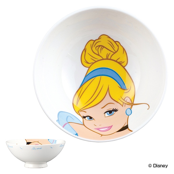 お茶碗 子供用 200ml シンデレラ 飯碗 磁器 食器 キャラクター （ 茶碗 子供用食器 ライスボウル ディズニー プリンセス 子ども キッズ