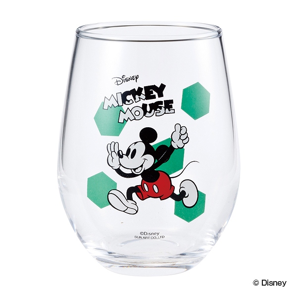 グラス 325ml ミッキーマウス コップ ガラス 日本製 キャラクター （ ガラスコップ 丸い タンブラー ディズニー ミッキー 丸いグラス ガ