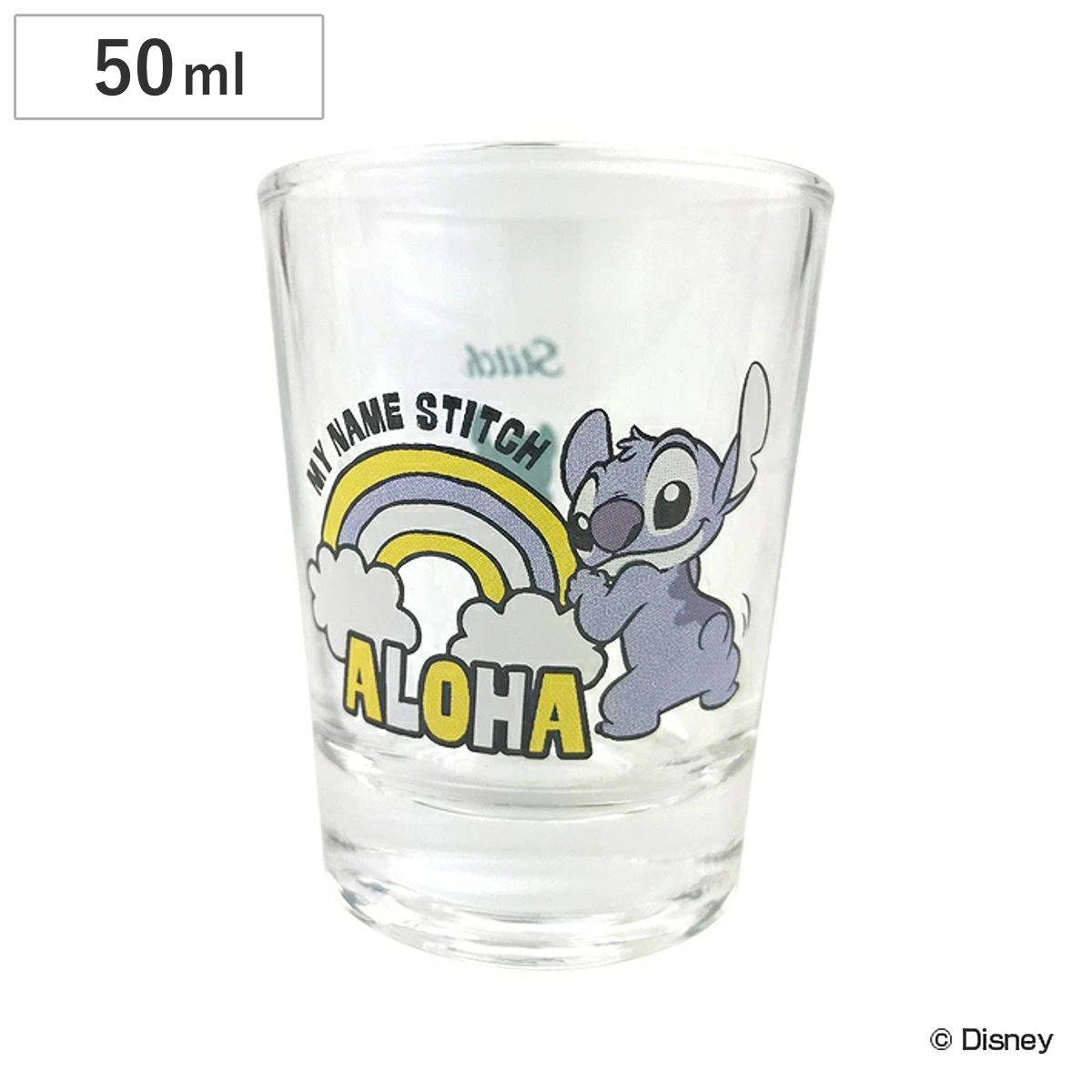 グラス 50ml ショットグラス スティッチ HIP ガラス 日本製 キャラクター ( ミニグラス 50cc コップ ミニ ディズニー リロアンドスティッチ 小鉢 調味料 ソース ドレッシング カップ インテリア )