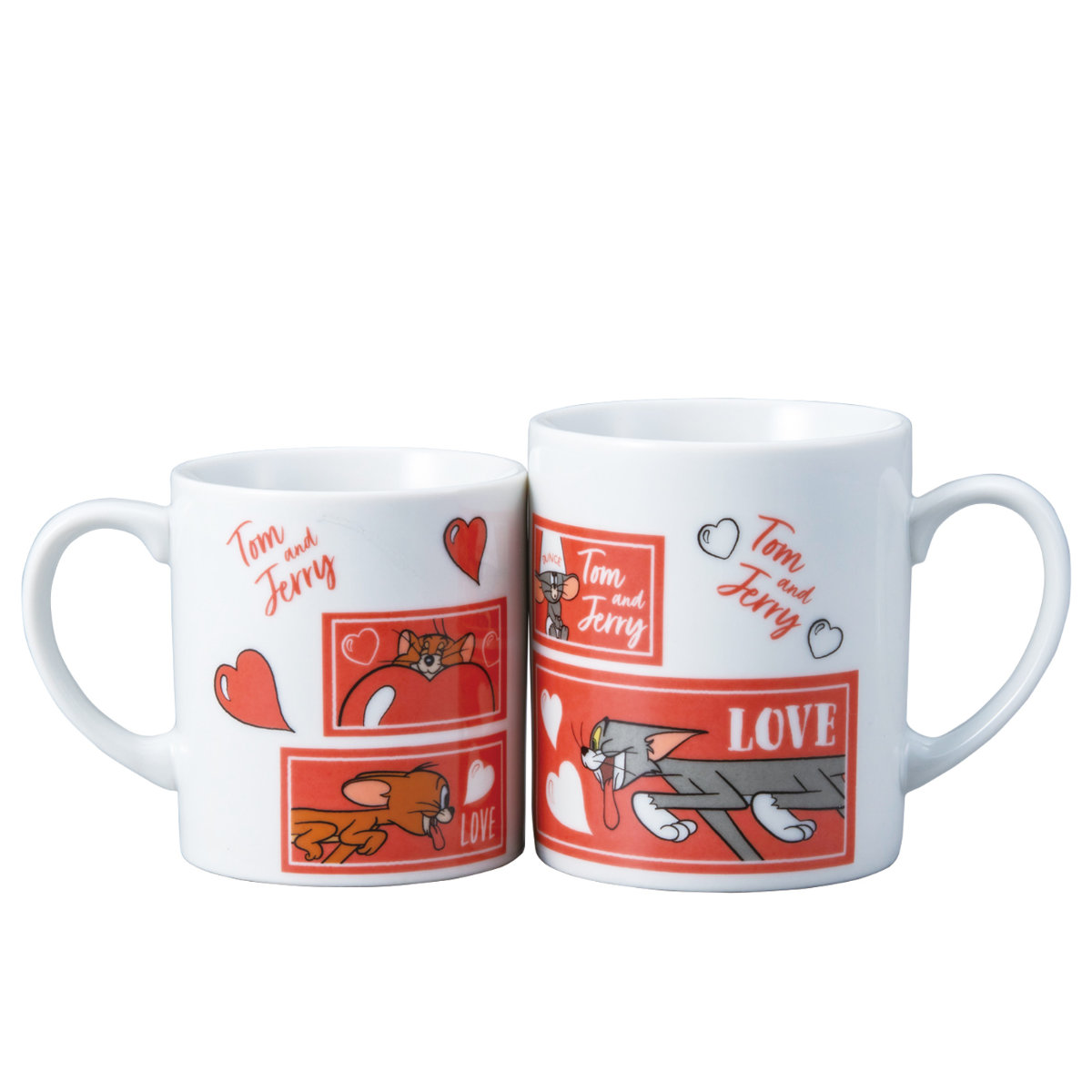 マグカップ ペアマグ トムとジェリー LOVE 磁器 （ ペアマグカップ マグ カップ コップ テーブルウェア キッチン用品 食器 コーヒー 紅茶