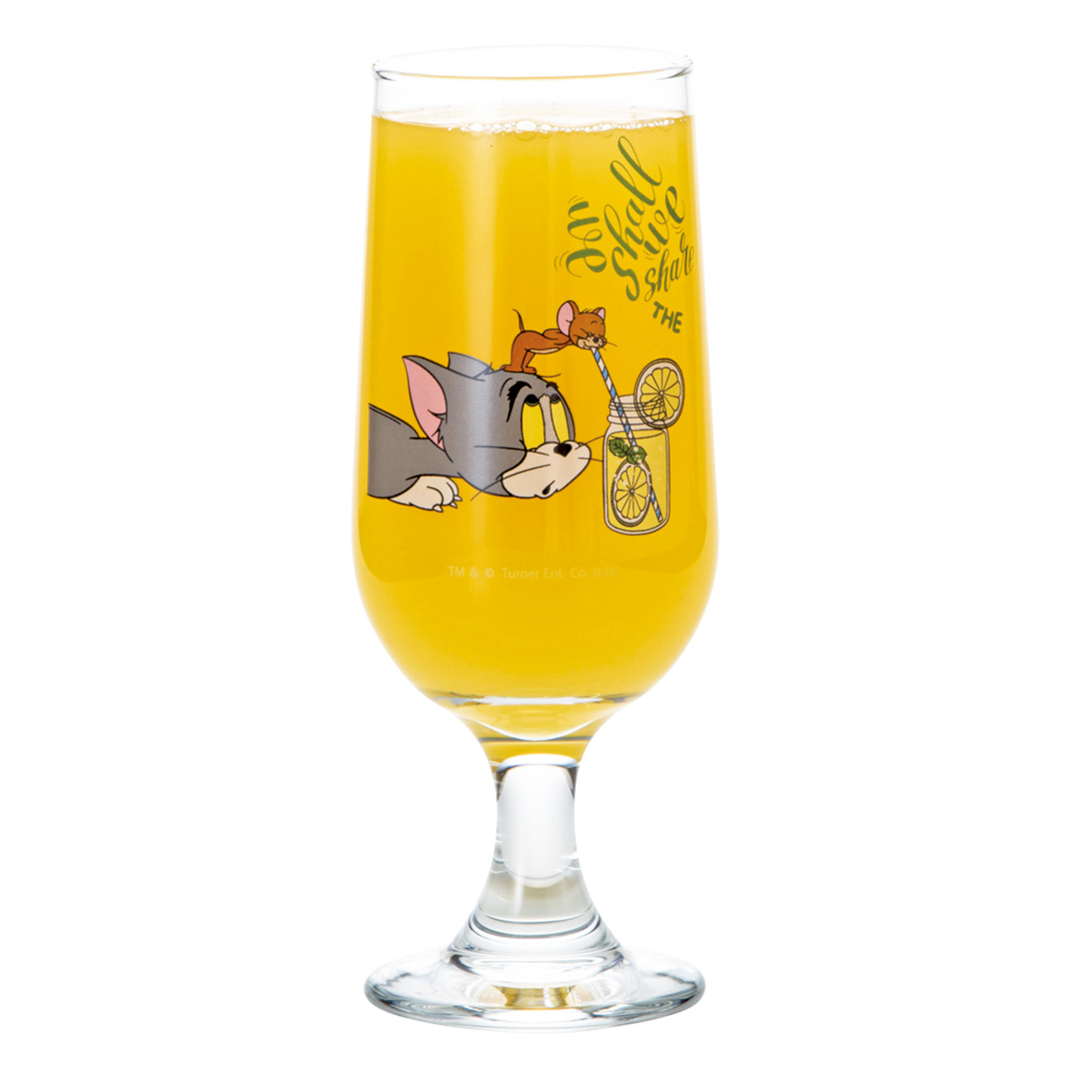 グラス 270ml ソーダグラス トム&ジェリー ( 日本製 ガラス トム ジェリー キャラクター コップ タンブラー かわいい カフェ風 レモネード クリームソーダ ) 【レモネード】 レモネード
