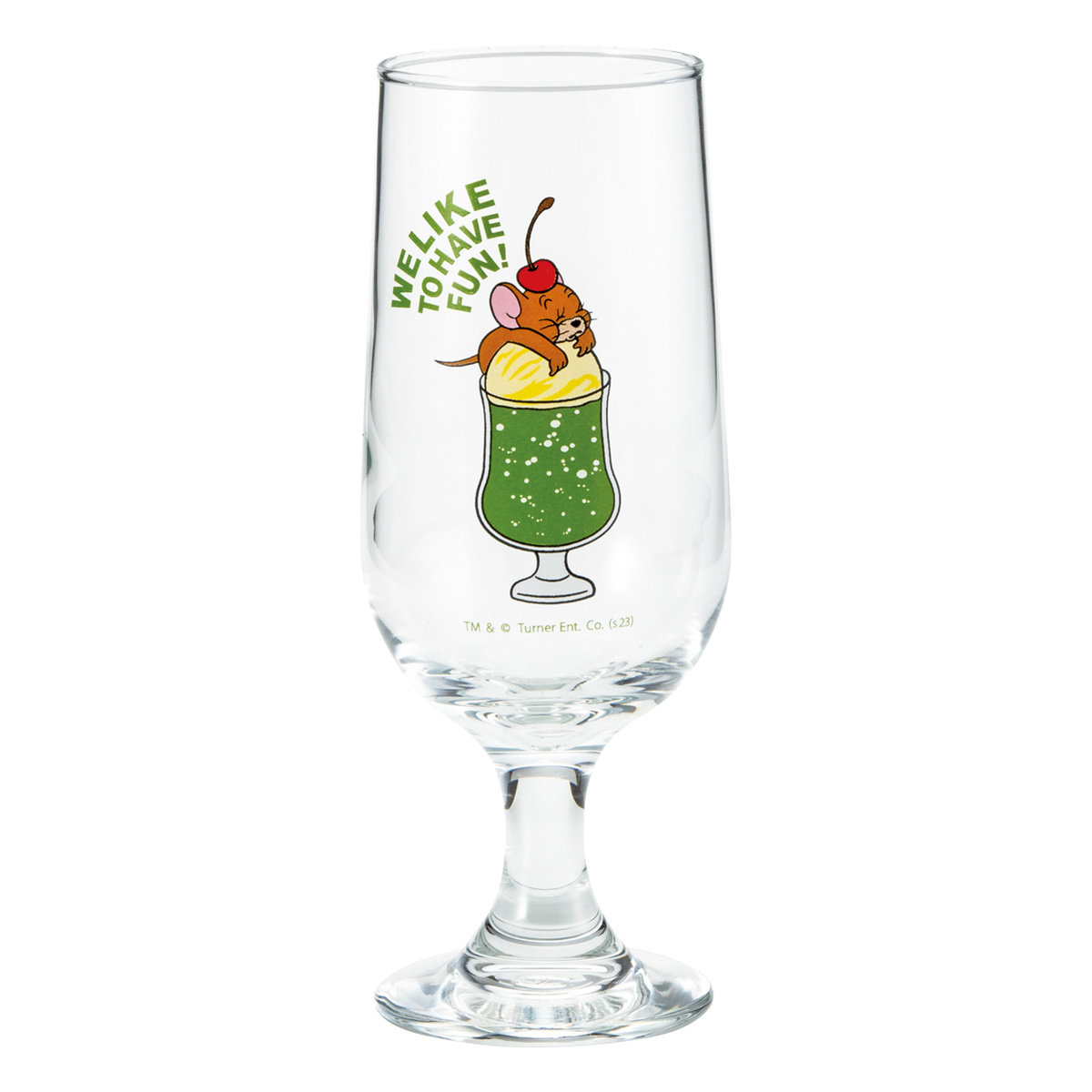 グラス 270ml ソーダグラス トム&ジェリー ( 日本製 ガラス トム ジェリー キャラクター コップ タンブラー かわいい カフェ風 レモネード クリームソーダ ) 【レモネード】 レモネード