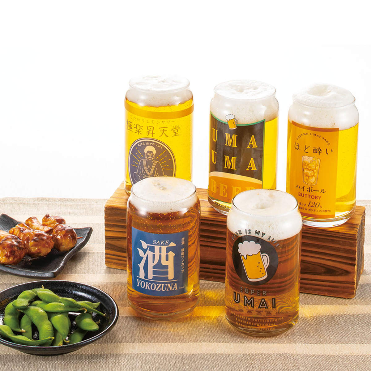 グラス 360ml 缶型グラス ( ガラス 日本製 コップ タンブラー ビールグラス 缶みたいなグラス おしゃれ かわいい ユニーク パロディグラス ) 【レモンサワー】 レモンサワー