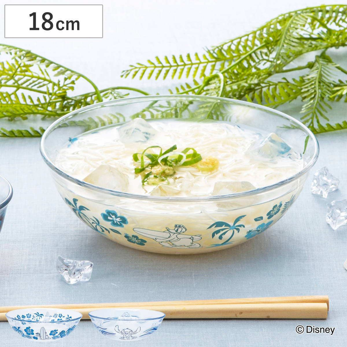 そうめん鉢 ディズニー （ 日本製 ガラス そうめん 素? ボウル プレート 皿 お皿 器 うつわ 鉢 キャラクター かわいい ドナルドダック スティッチ ） 【ドナルドダック】