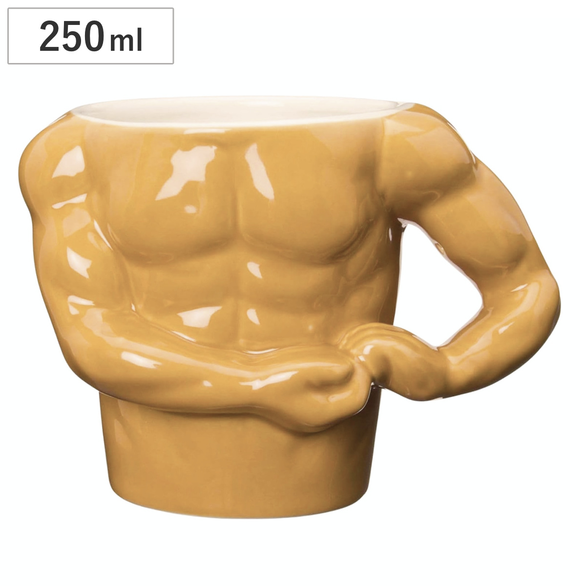 マグカップ ワイルド マグ （ 250ml 磁器 マグコップ カップ マッチョ 筋肉 おもしろグッズ 食器 ユニーク おもしろマグ 景品 映え おしゃれ ）
