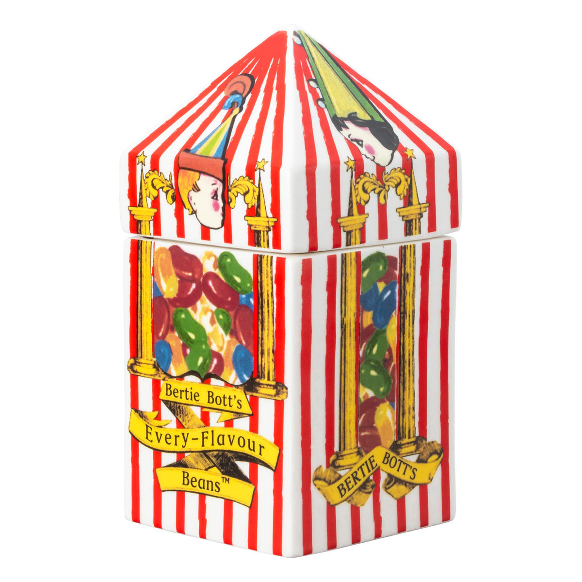 ハリーポッター パーティ・ポッツの百味ビーンズ キャンディポット （ ハリー・ポッター お菓子入れ ストッカー 磁器 容器 アクセサリー入れ 小物収納 蓋付き 飴 チョコレート おやつ 入れ 卓上 机上 ケース コットン インテリア ）