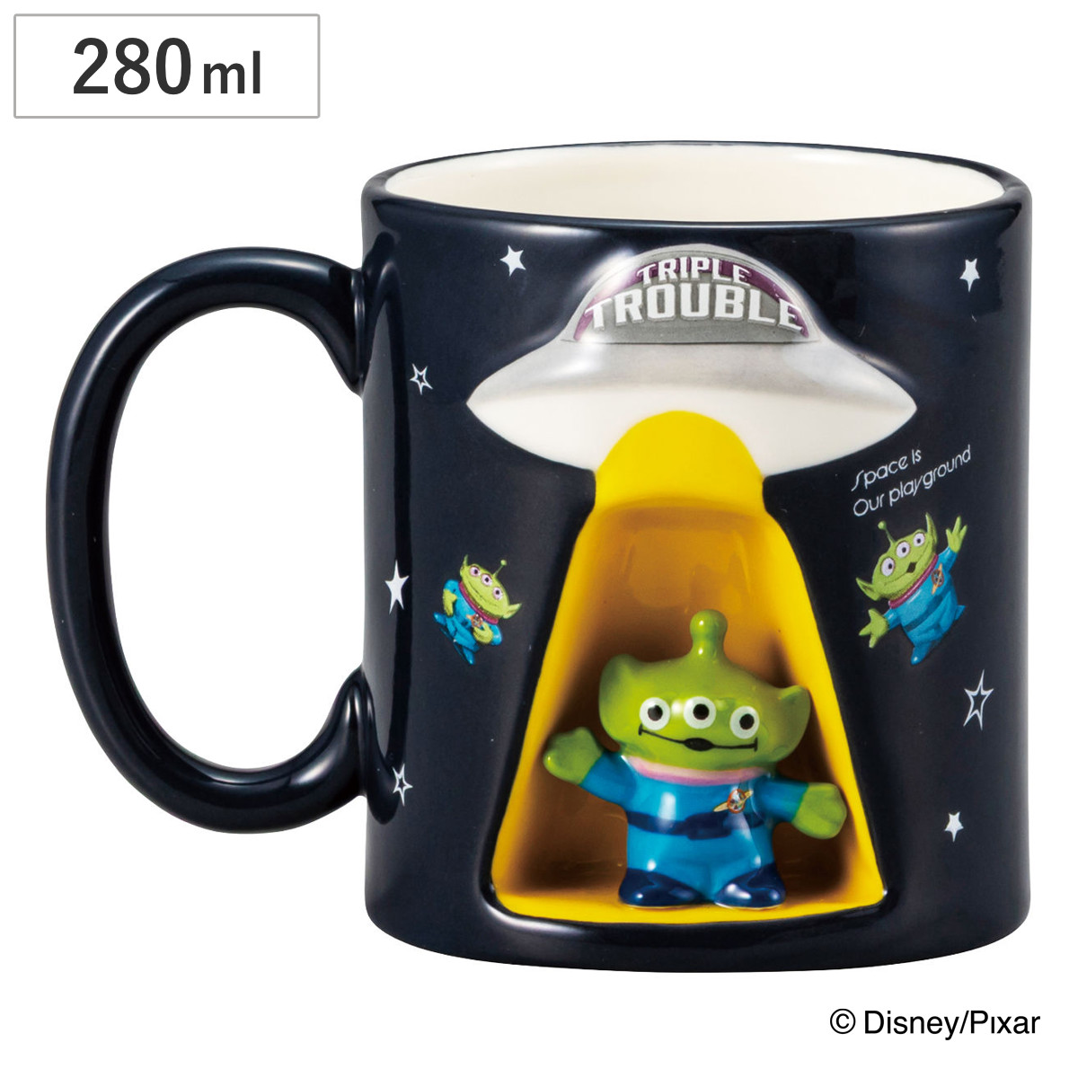 マグカップ UFOマグ エイリアン （ 280ml 磁器 マグ マグコップ カップ 食器 トイストーリー キャラクター ディズニー かわいい おしゃれ ギフト プレゼント ）