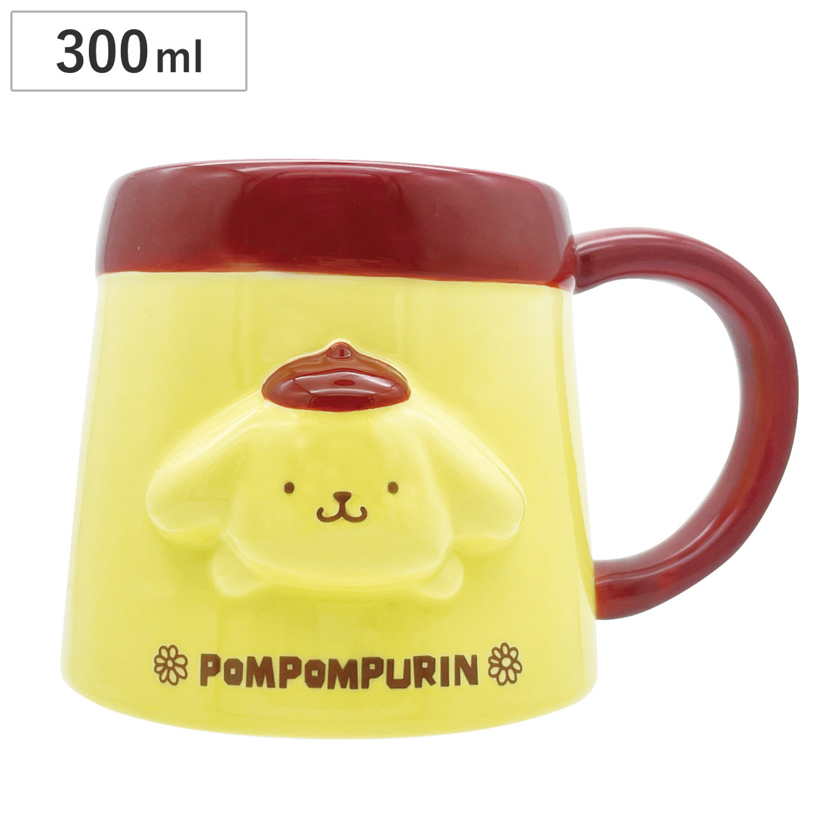 マグカップ 半立体プリンマグ ポムポムプリン （ 300ml 磁器 マグ マグコップ カップ 食器 キャラクター サンリオ ぽむぽむぷりん キャラ かわいい ）