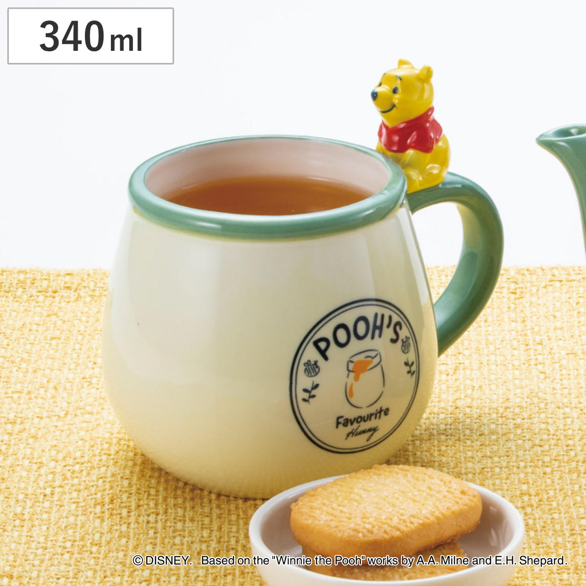 マグカップ フィギュア付きマグ くまのプーさん （ 340ml 磁器 マグ マグコップ カップ 食器 ディズニー キャラクター プーさん キャラ かわいい ）