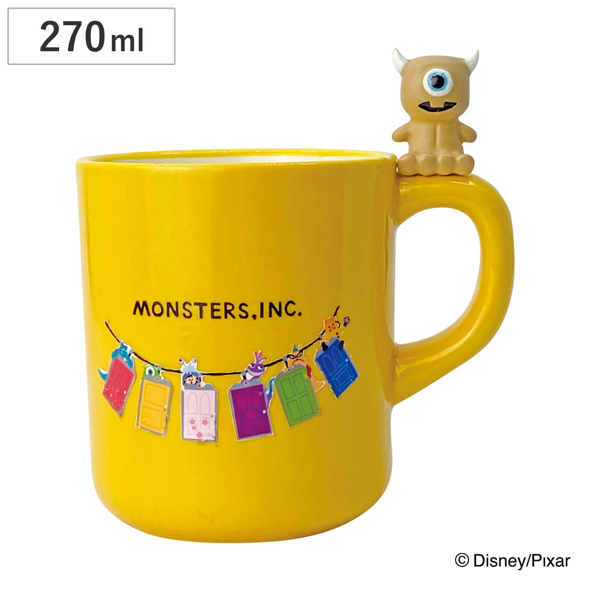 マグカップ のんびりマグ リトルマイキー （ 270ml 磁器 マグ マグコップ カップ 食器 モンスターズインク フォギュア付き ディズニー Pixar ピクサー キャラクター グッズ おしゃれ かわいい ）