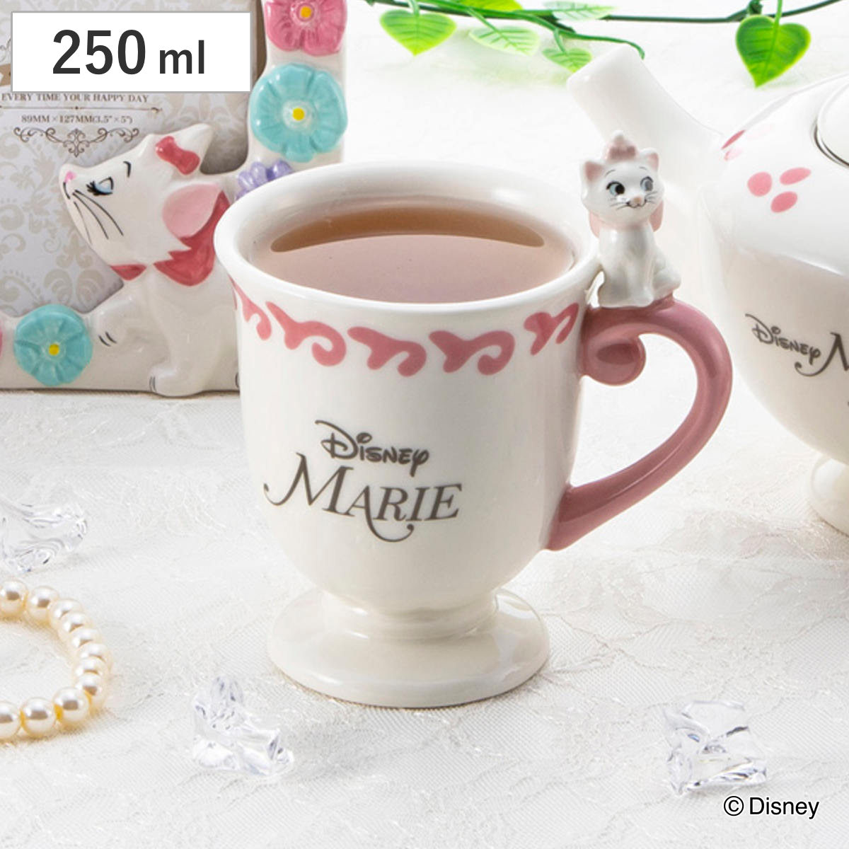マグカップ フィギュア付きマグカップ マリー （ 250ml 磁器 ティーカップ マグ マグコップ カップ 食器 ディズニー キャラクター かわいい おしゃれ プレゼント ギフト ）