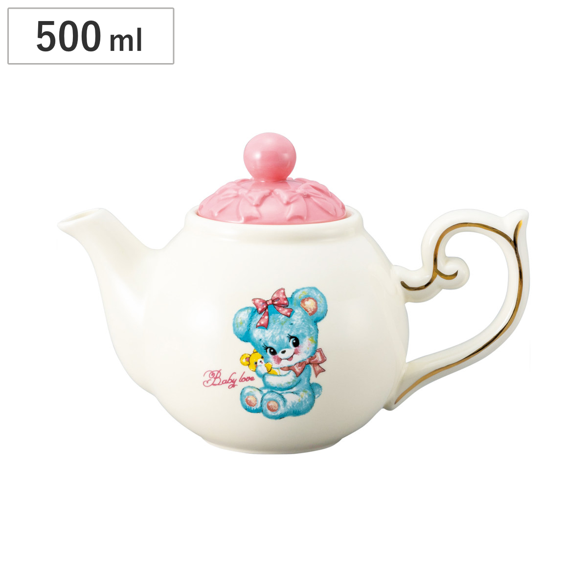 ティーポット ベイビーラブ （ 500ml 磁器 ポット 急須 ハーブティー お茶 緑茶 紅茶 かわいい おしゃれ プレゼント ギフト ）