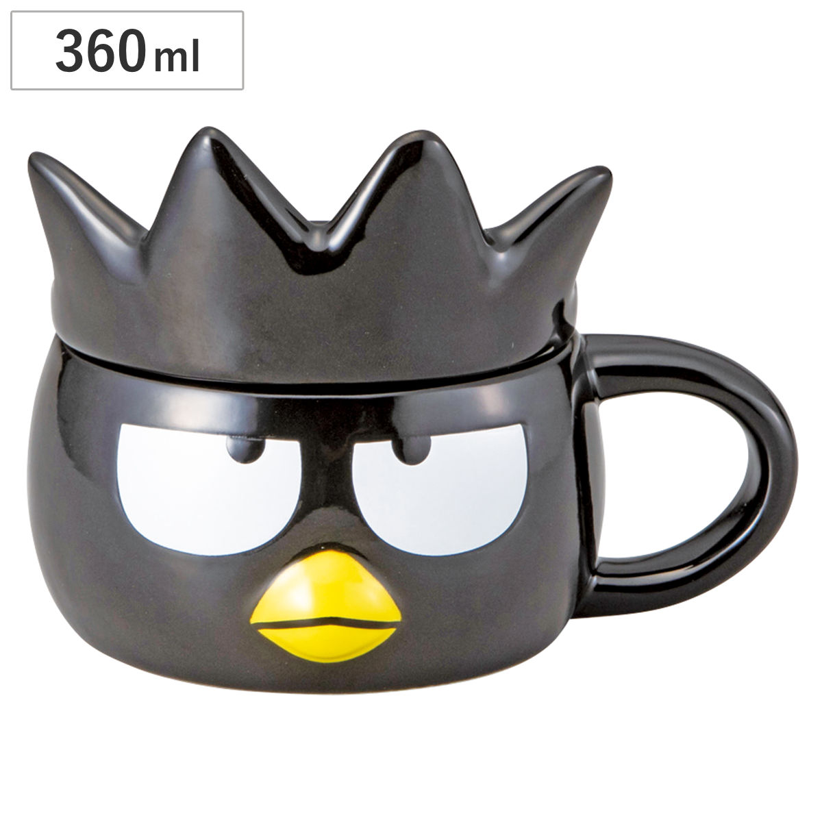 マグカップ フタ付きフェイスマグ バッドばつ丸 ( 360ml 磁器 マグ マグコップ カップ 食器 キャラクター サンリオ かわいい ギフト プレゼント )
