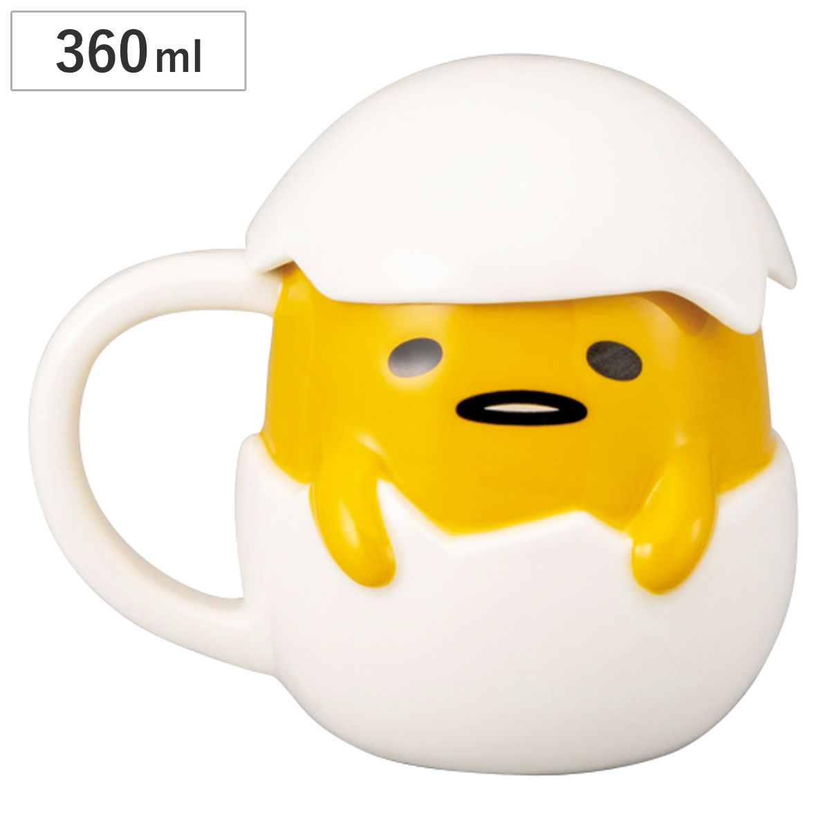 マグカップ フタ付きマグ ぐでたま ( 360ml 磁器 マグ マグコップ カップ 食器 キャラクター サンリオ かわいい ギフト プレゼント )