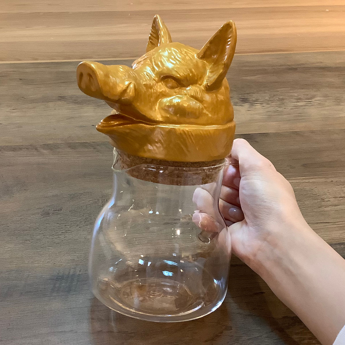 ピッチャー 水差し ホッグズヘッド （ ハリー・ポッター 耐熱ガラス ガラス ポット ウォーター 冷水 ジャグ ミルク かわいい おしゃれ ギフト プレゼント ）