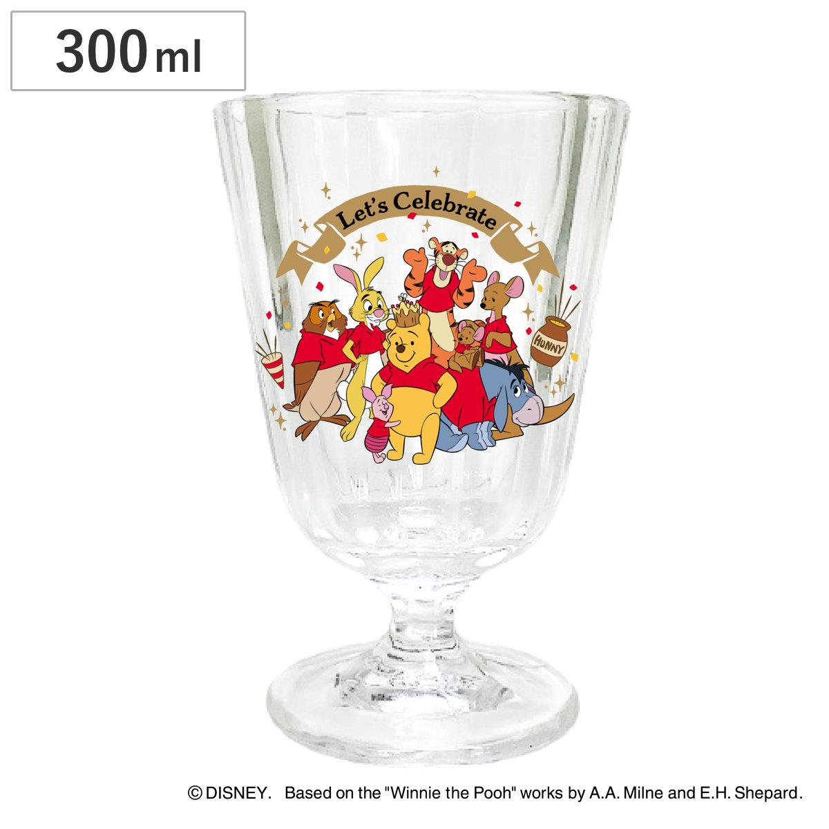 グラス ジュースグラス くまのプーさん100th （ 300ml ガラス コップ タンブラー 食器 日本製 ディズニー キャラクター 100周年限定 限定デザイン プーさん キャラ かわいい ）