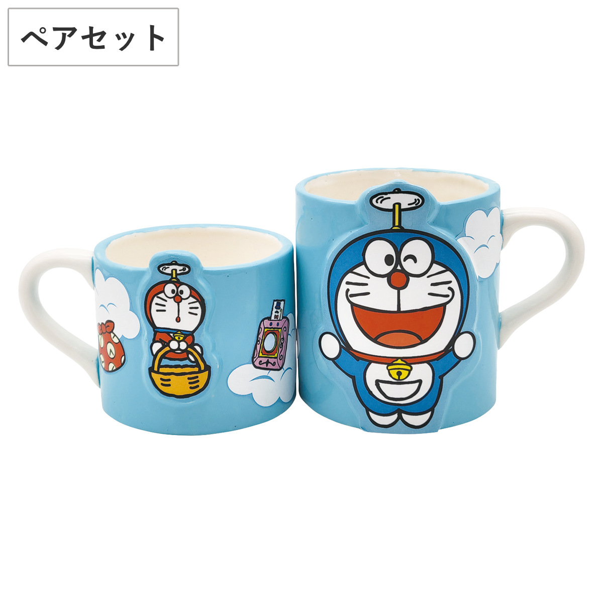 マグカップ ペアマグ ドラえもんとひみつ道具 （ マグ マグコップ カップ 食器 キャラ キャラクター 磁器 かわいい ポップ イラスト ）