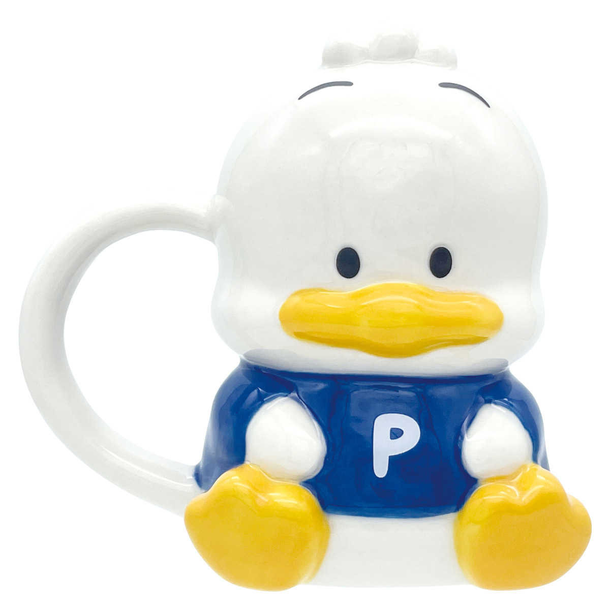 マグカップ ダイカットマグ あひるのペックル （ マグ マグコップ カップ 食器 キャラ キャラクター 磁器 かわいい キュート ポップ レトロ ）