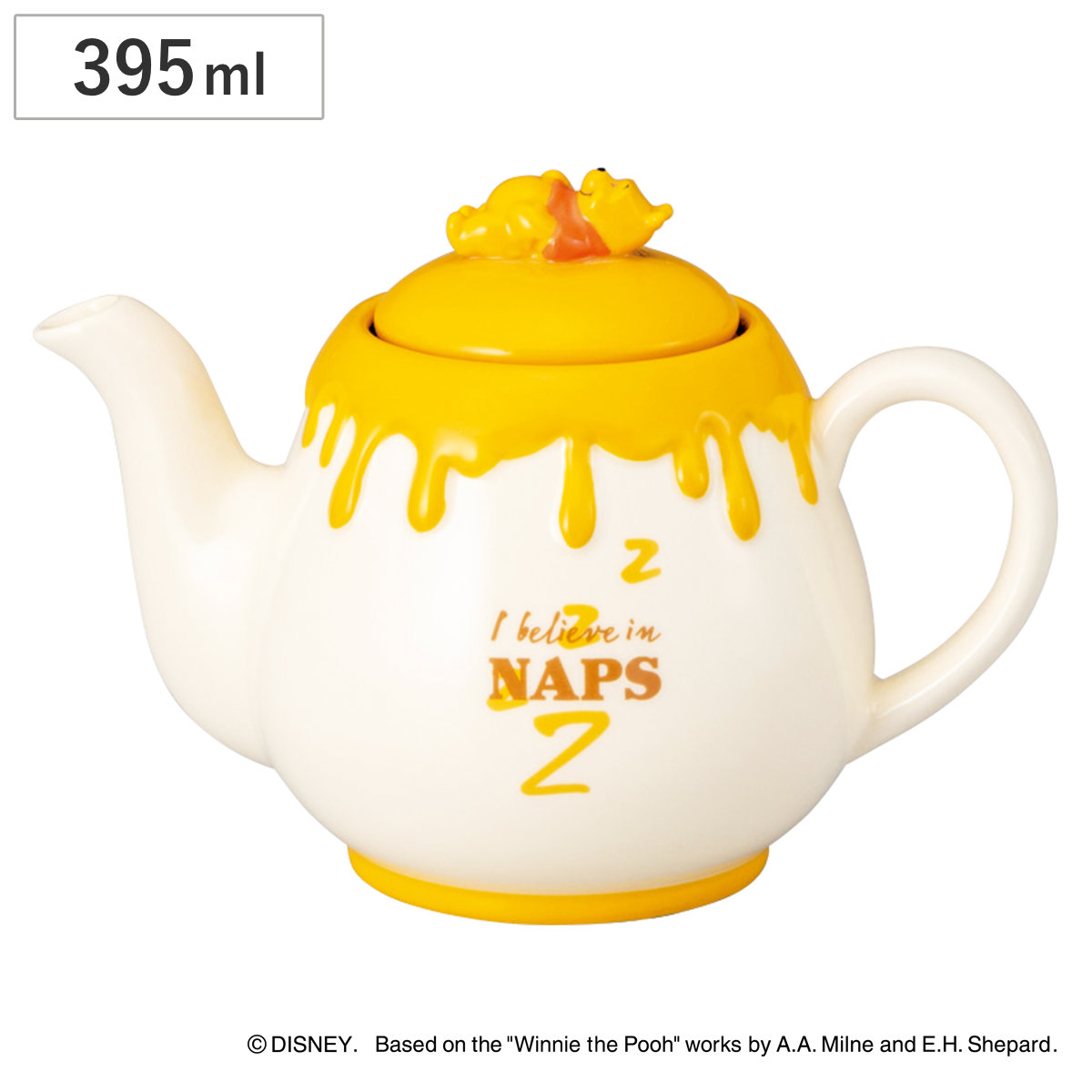 くまのプーさん ティーポット ハニーミルク ( 395ml 磁器 ポット 急須 ハーブティー お茶 緑茶 紅茶 キャラクター ディズニー プーさん キャラ 食器 かわいい )
