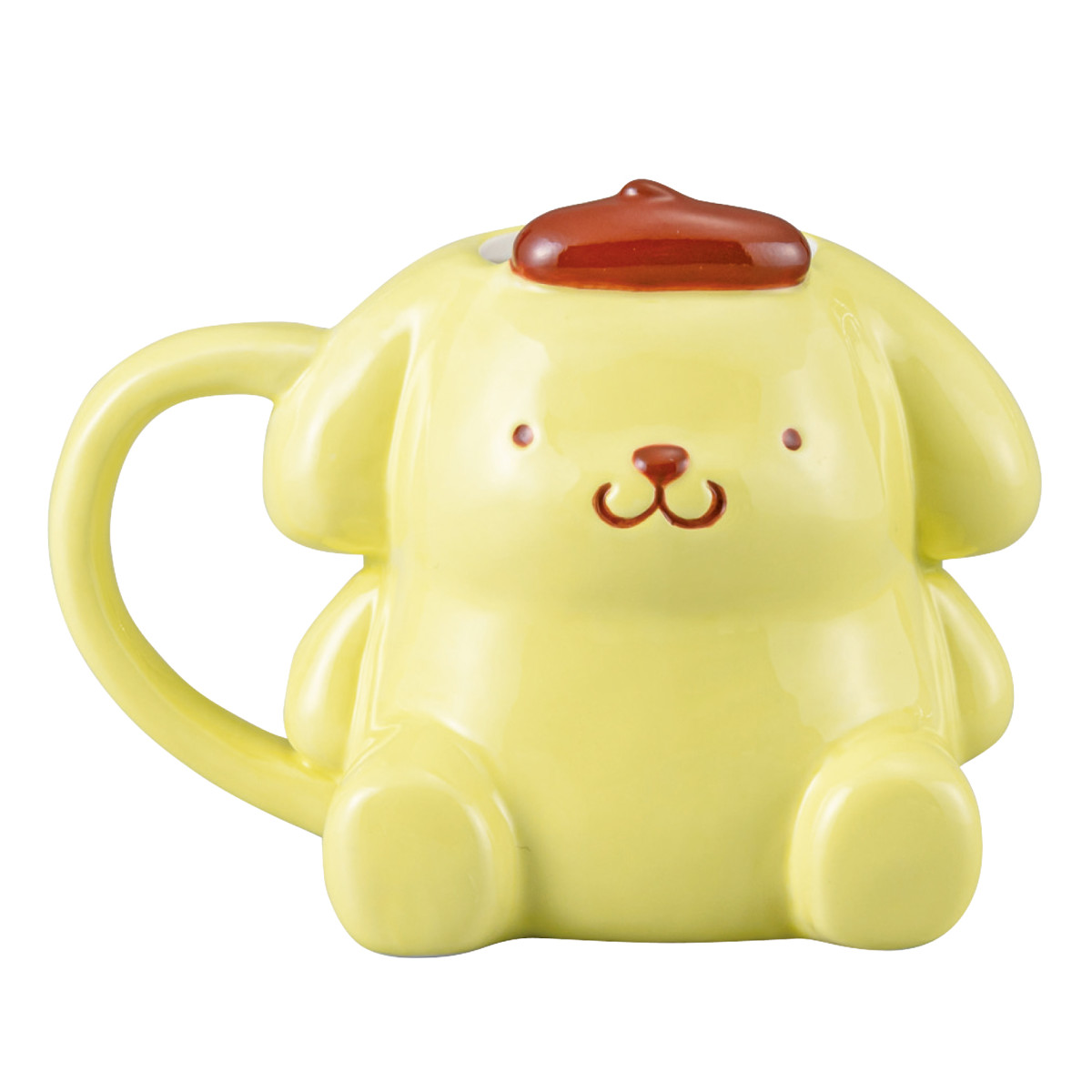 マグカップ ダイカットマグ ( 200ml 磁器 マグ マグコップ カップ 食器 キャラクター サンリオ シナモロール マイメロディ ポムポムプリン キャラ かわいい ) 【ポムポムプリン】 ポムポムプリン