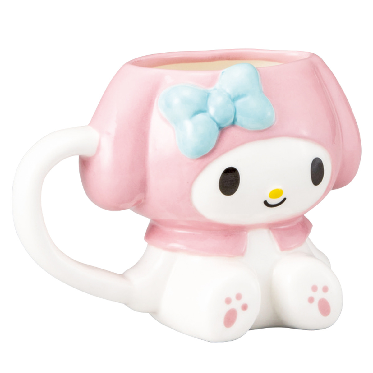マグカップ ダイカットマグ ( 200ml 磁器 マグ マグコップ カップ 食器 キャラクター サンリオ シナモロール マイメロディ ポムポムプリン キャラ かわいい ) 【ポムポムプリン】 ポムポムプリン