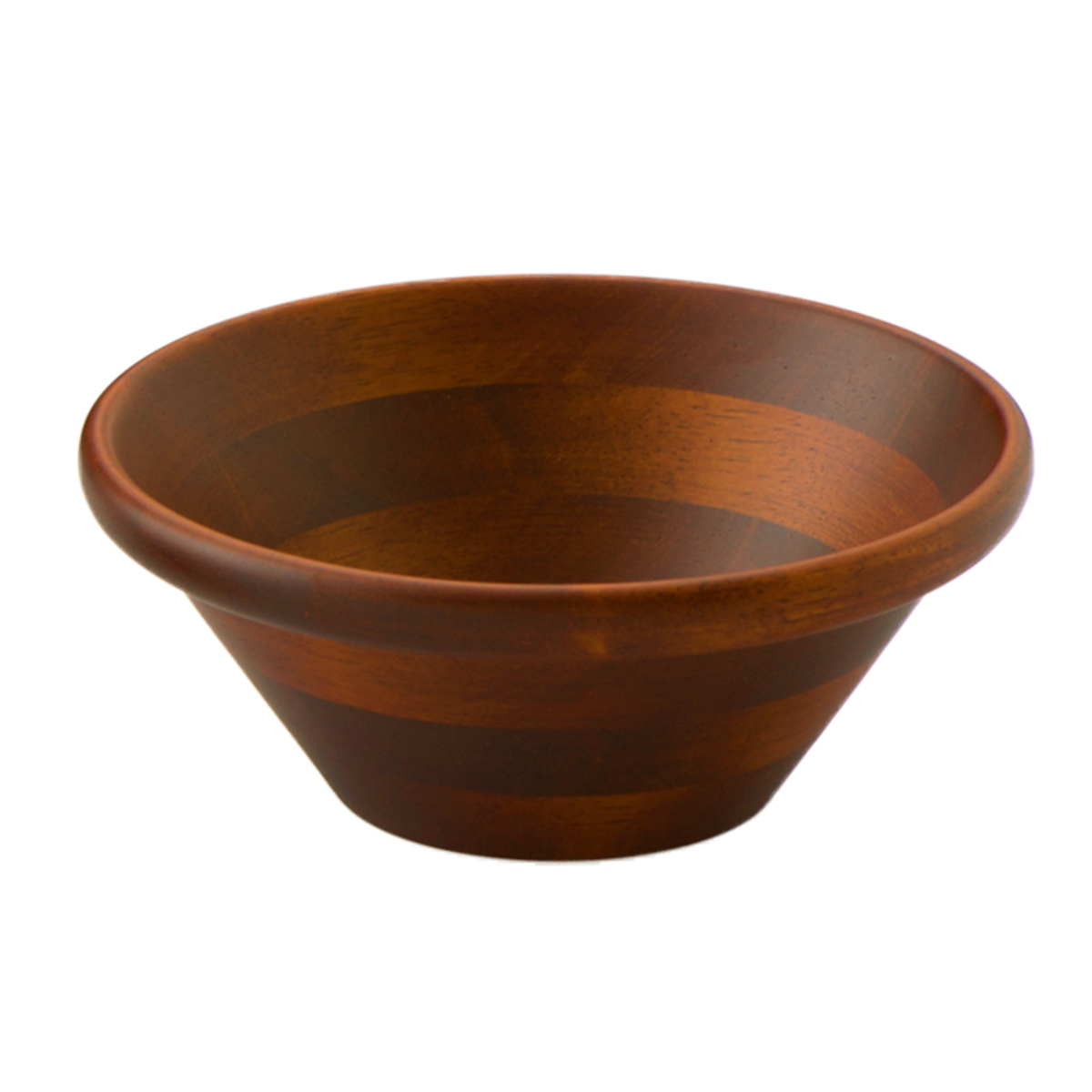 ボウル サラダボウル 20cm ブラウン ( 木製 器 うつわ 鉢 サラダ 木製食器 サラダボール 木製ボウル 盛鉢 おしゃれ かわいい 北欧 北欧風 取り分け フルーツ おやつ 菓子皿 ポップコーン 大きい )