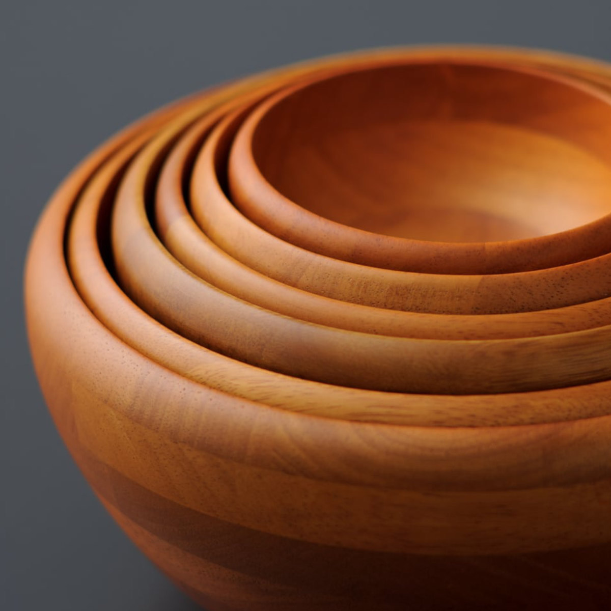 ボウル 鉄鉢 サラダボール 幅15.5cm ( 木製 器 うつわ 鉢 お椀 木製食器 サラダボウル シリアルボウル おしゃれ かわいい 北欧 北欧風 サラダ シリアル ヨーグルト アイス デザート フルーツ )