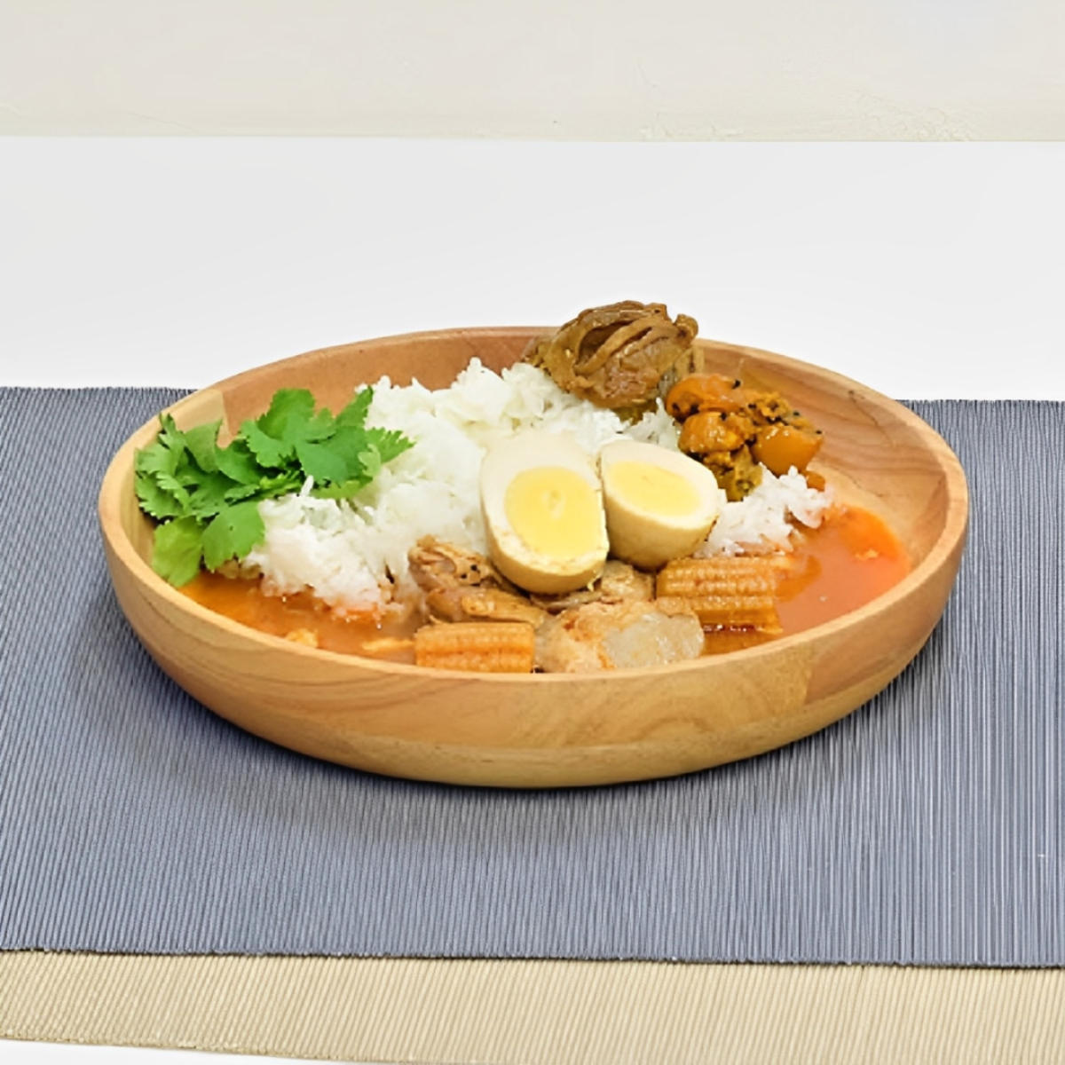 ボウル 浅型 ウッドボウル 22.5cm ナチュラル ( 木製 鉢 器 うつわ 深皿 カレー皿 パスタ皿 おしゃれ かわいい 北欧 北欧風 軽い 割れにくい カレー パスタ ワンプレート )