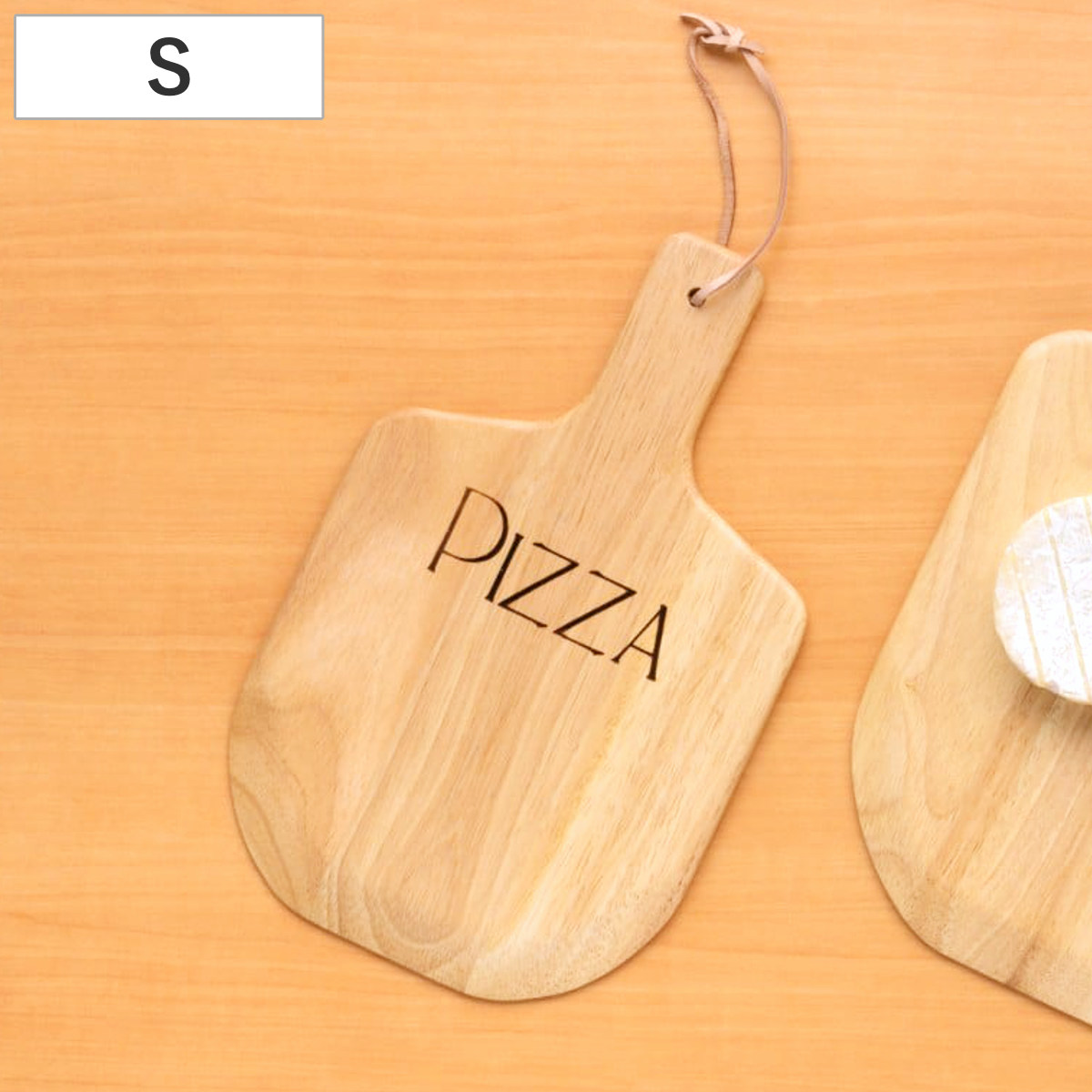 ピザボード S ナチュラル ( 木製 皿 お皿 ピザ ボード プレート カッティングボード おしゃれ かわいい 北欧 北欧風 取っ手付き まな板 パン カフェ サービングボード )