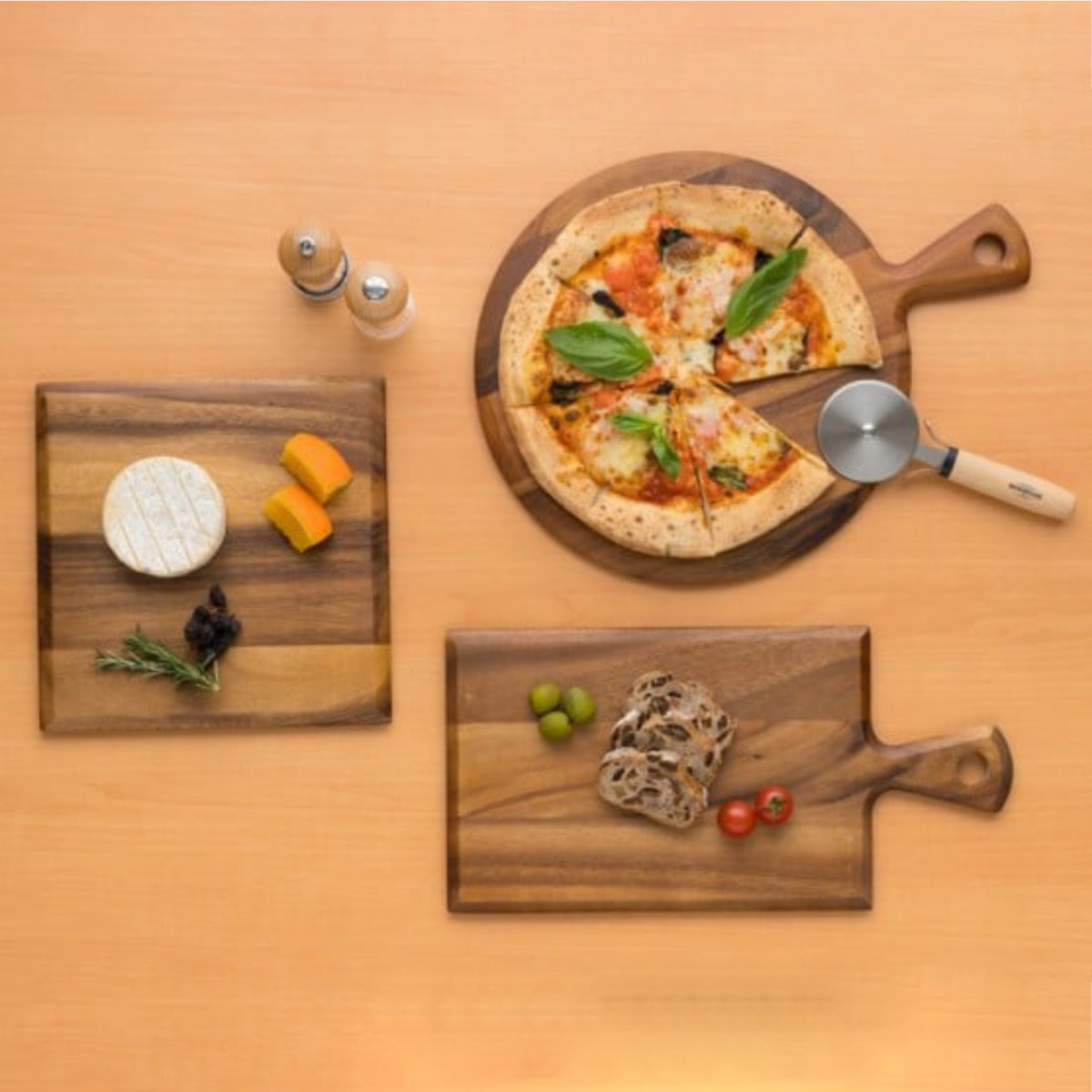 プレート アカシア ラウンド 15cm ( 木製 皿 お皿 丸 丸型 木製プレート 木製皿 おしゃれ かわいい 北欧 北欧風 軽い 割れにくい 菓子皿 取り皿 )