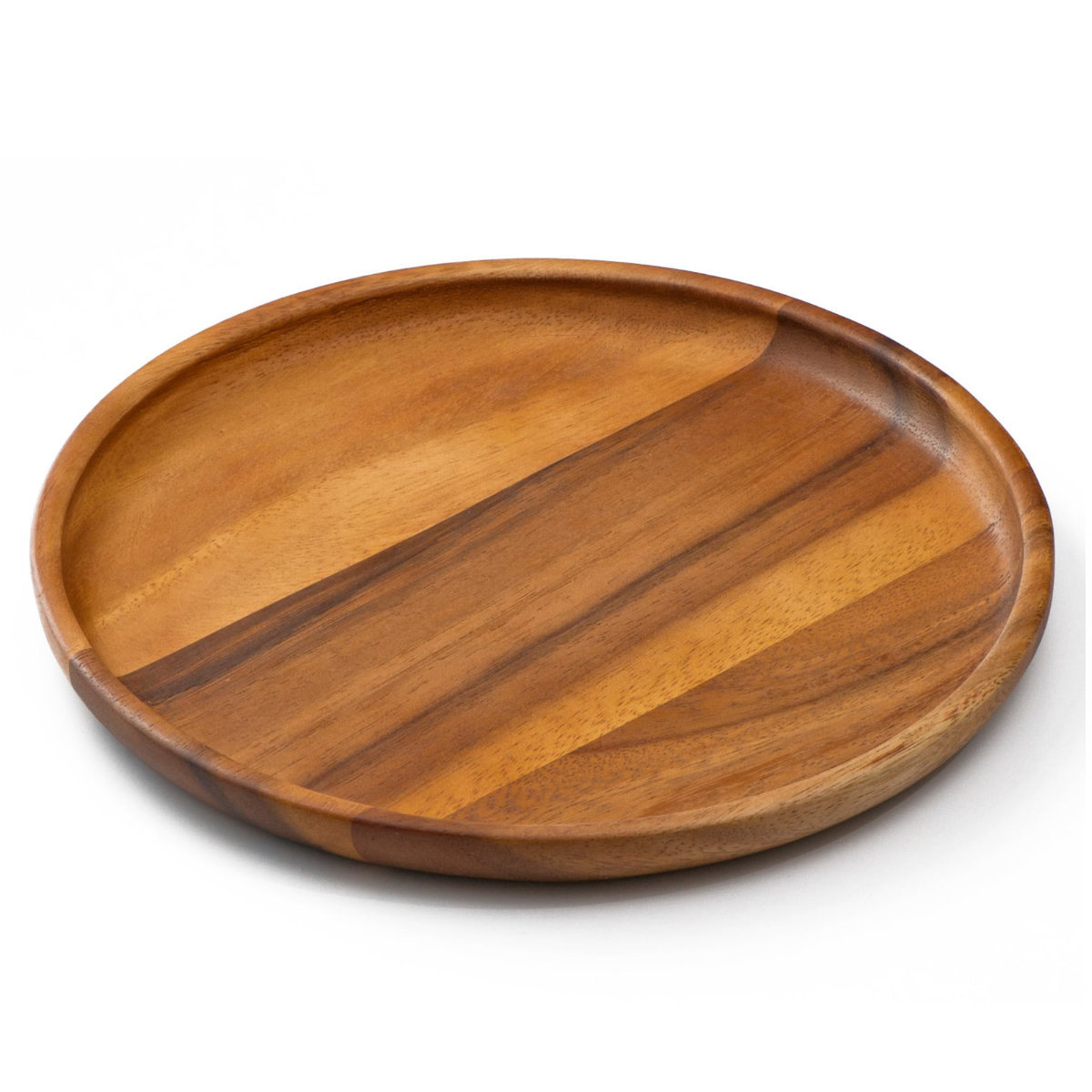 プレート アカシア ラウンド 24cm ( 木製 皿 お皿 丸 丸型 木製プレート 木製皿 おしゃれ かわいい 北欧 北欧風 軽い 割れにくい ワンプレート 盛皿 )