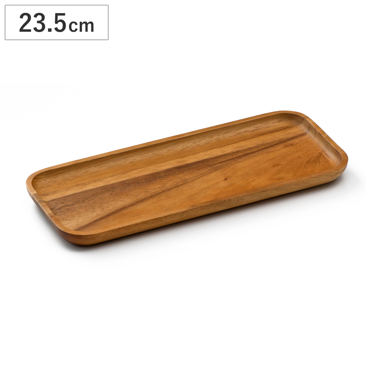 トレー アカシアカスター トレイ S 幅23.5cm ( 木製 キッチントレー キッチン 小物置き 卓上トレー 小物トレー おしゃれ かわいい 北欧 北欧風 調味料 つまようじ アクセサリー 小物 ウッドトレー 長方形 レクタングル )