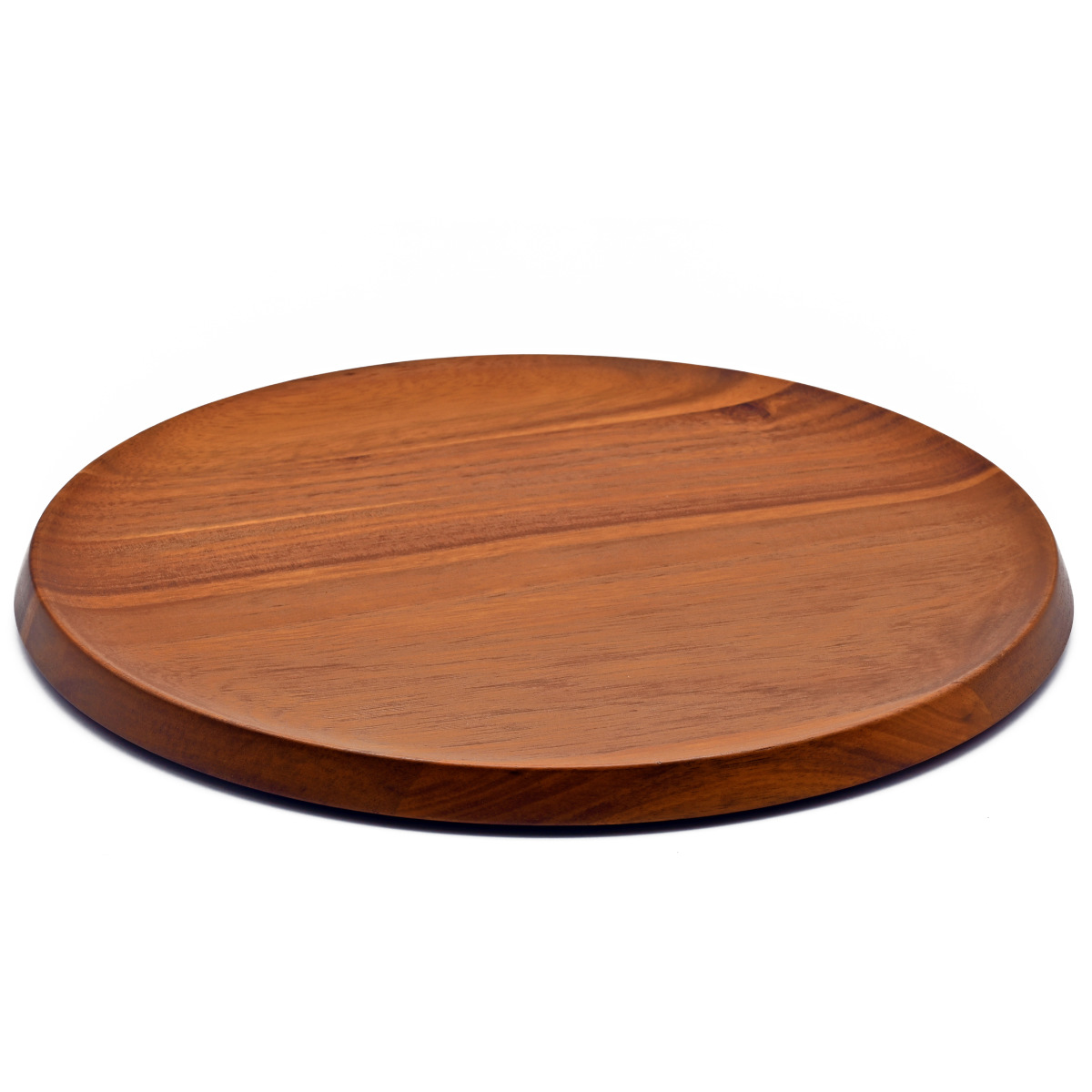 プレート アカシア 厚型プレート ラウンド 直径24cm ( 木製 お皿 皿 北欧 北欧風 丸型 厚め 木製食器 カフェ風 おしゃれ )