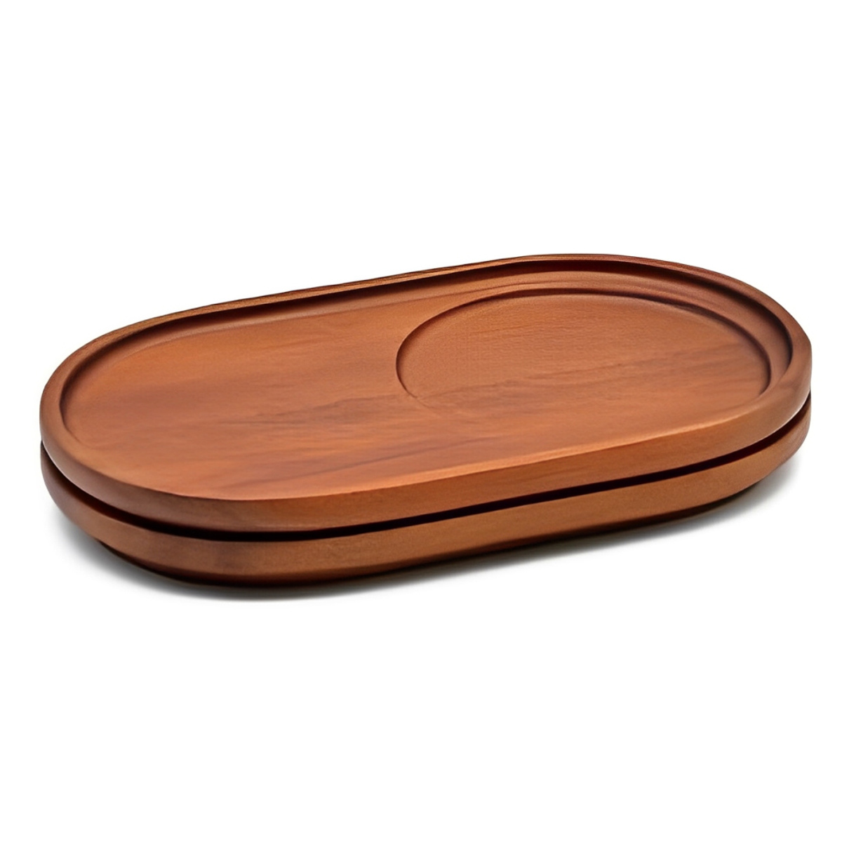 トレー アカシア スタッキング カフェプレート ( 木製 おしゃれ かわいい 北欧 北欧風 カフェトレー 木製プレート 木製トレー 小皿 皿 プレート キッチントレー トレイ キッチントレイ 積み重ね 小物入れ 朝食 軽食 )