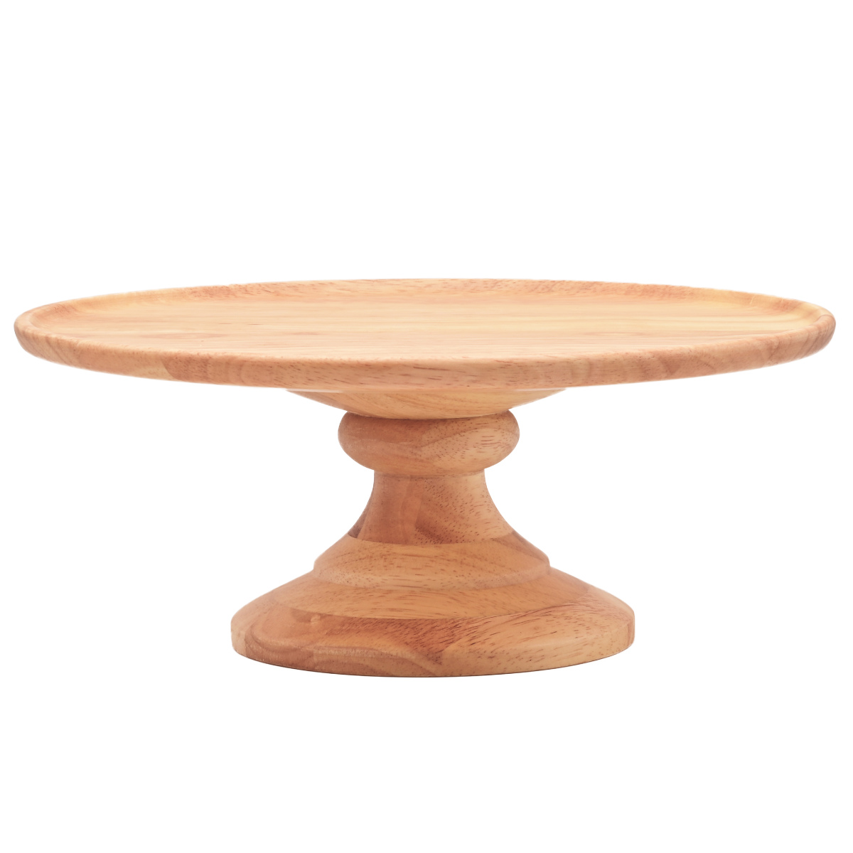 ラバーウッド コンポートディッシュ LL 直径28cm ナチュラル ( 木製 デザート食器 デザート ケーキ 食器 スタンド おしゃれ 北欧 北欧風 木製食器 木製皿 )