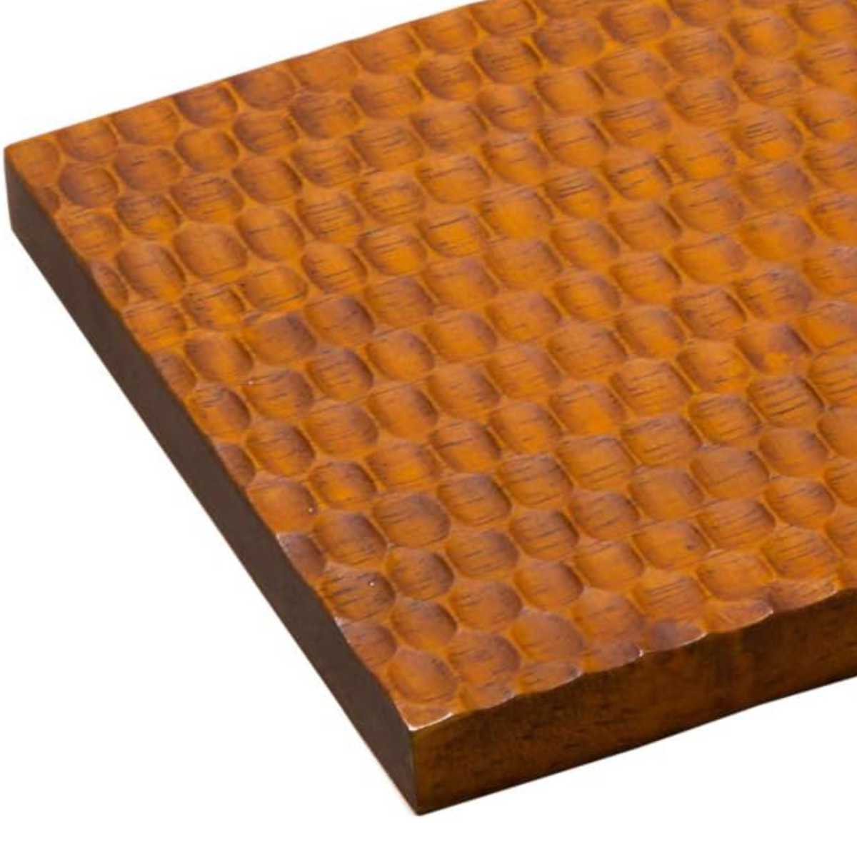 プレート ハニカムボード 長角 L 45cm ( 木製 ラバーウッド サービングボート カッティングボード ボード おしゃれ 北欧 北欧風 ディスプレイ 飾る ティータイム 割れにくい カフェ )