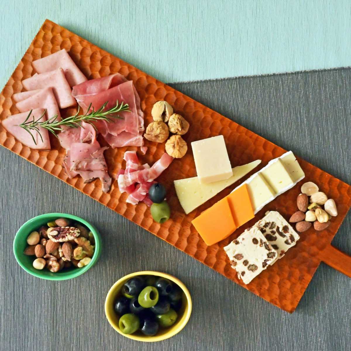 プレート ハニカムボード 長角 L 45cm ( 木製 ラバーウッド サービングボート カッティングボード ボード おしゃれ 北欧 北欧風 ディスプレイ 飾る ティータイム 割れにくい カフェ )