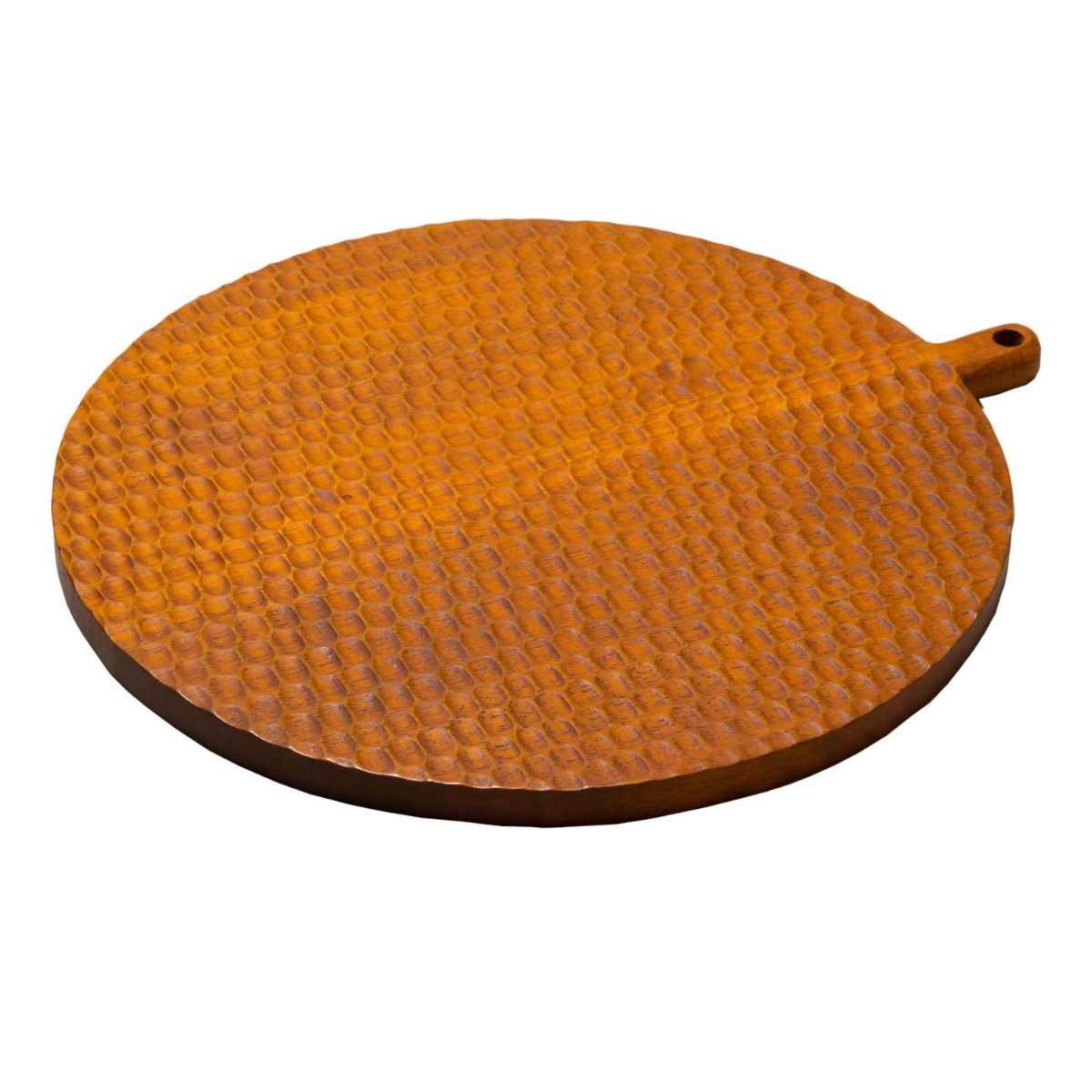 プレート ハニカムボード 丸 33.5cm ( 木製 ラバーウッド サービングボート カッティングボード ボード 丸型 おしゃれ 北欧 北欧風 ディスプレイ 飾る ティータイム 割れにくい カフェ )