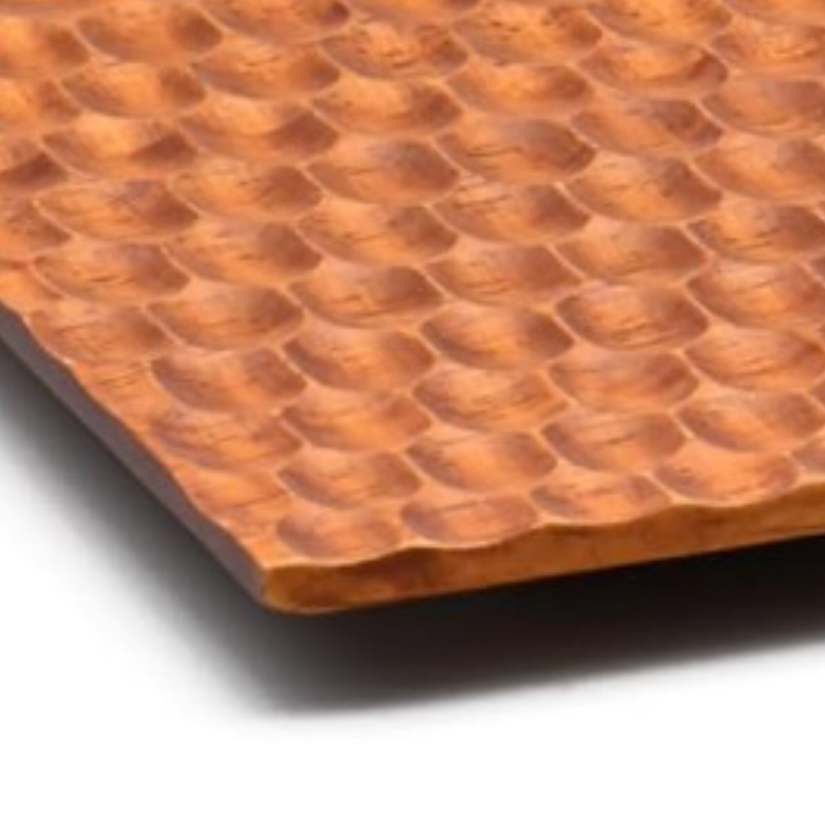 プレート ハニカムボード 長角 M 28cm ( 木製 ラバーウッド サービングボート カッティングボード ボード おしゃれ 北欧 北欧風 )