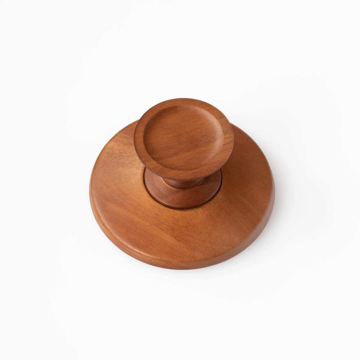 ラバーウッドコンポートディッシュ SS120 BR ( 12cm 木製 お菓子 デザート ティータイム 皿 食器 ケーキスタンド おしゃれ かわいい 北欧風 ディスプレイ )