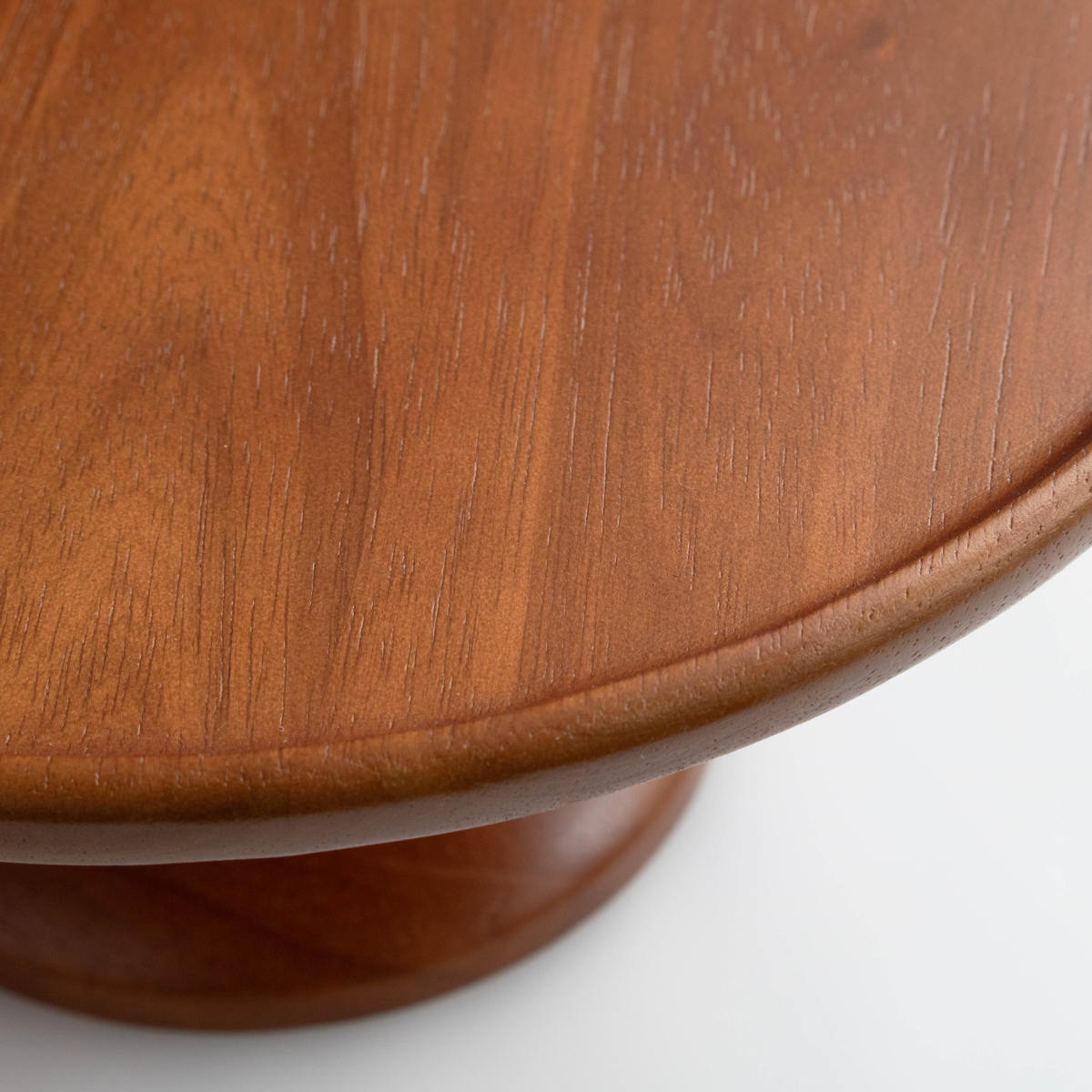 ラバーウッドコンポートディッシュ SS120 BR ( 12cm 木製 お菓子 デザート ティータイム 皿 食器 ケーキスタンド おしゃれ かわいい 北欧風 ディスプレイ )