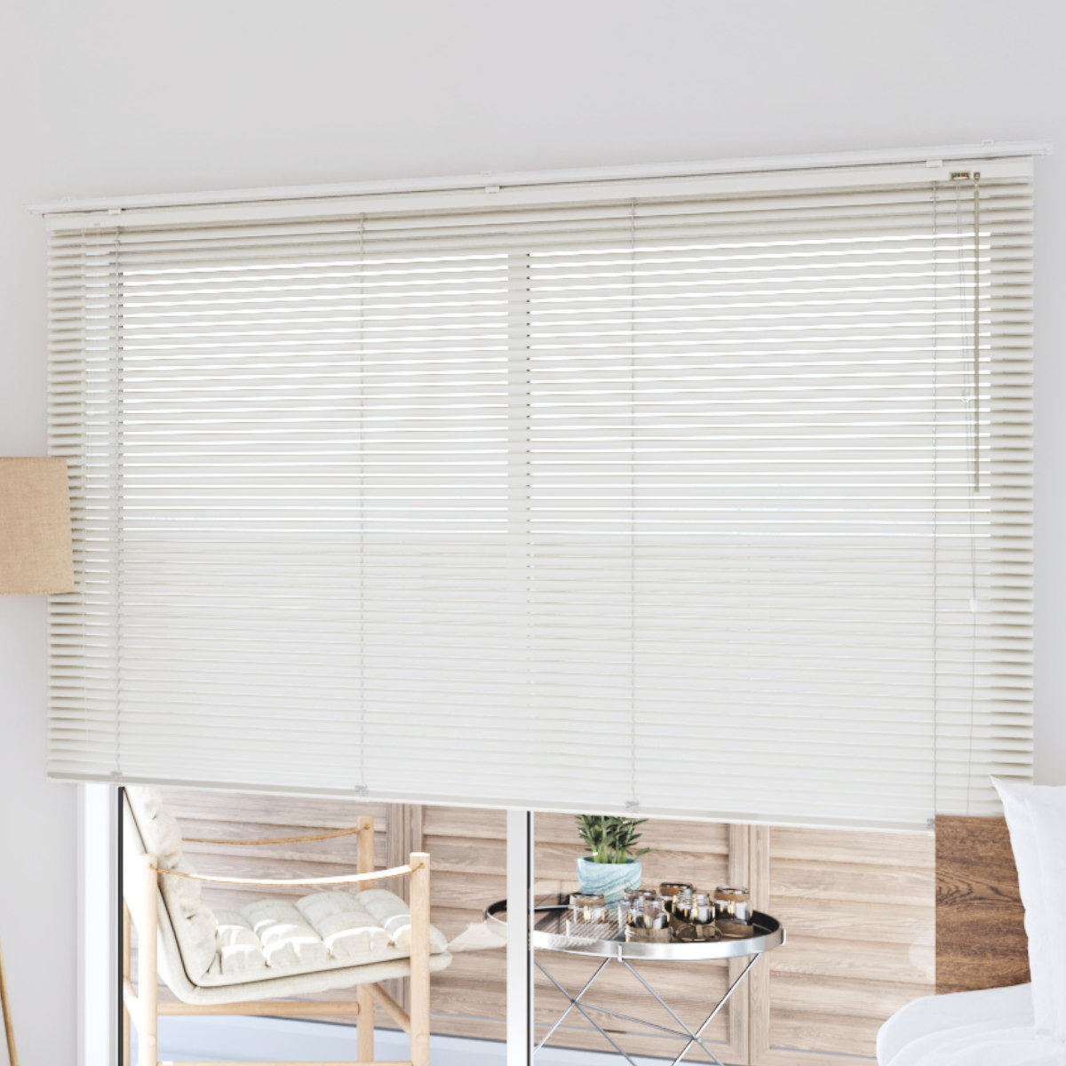 立川機工 アルミブラインド 標準タイプ 165×138cm ティオリオ ( ブラインド アルミ製ブラインド ブラインドカーテン カーテンレール 既製 横型 窓枠 壁面 窓 自然光 採光 省エネ 節電 調光 目隠し 窓用ブラインド ) 【ブルー】 ブルー