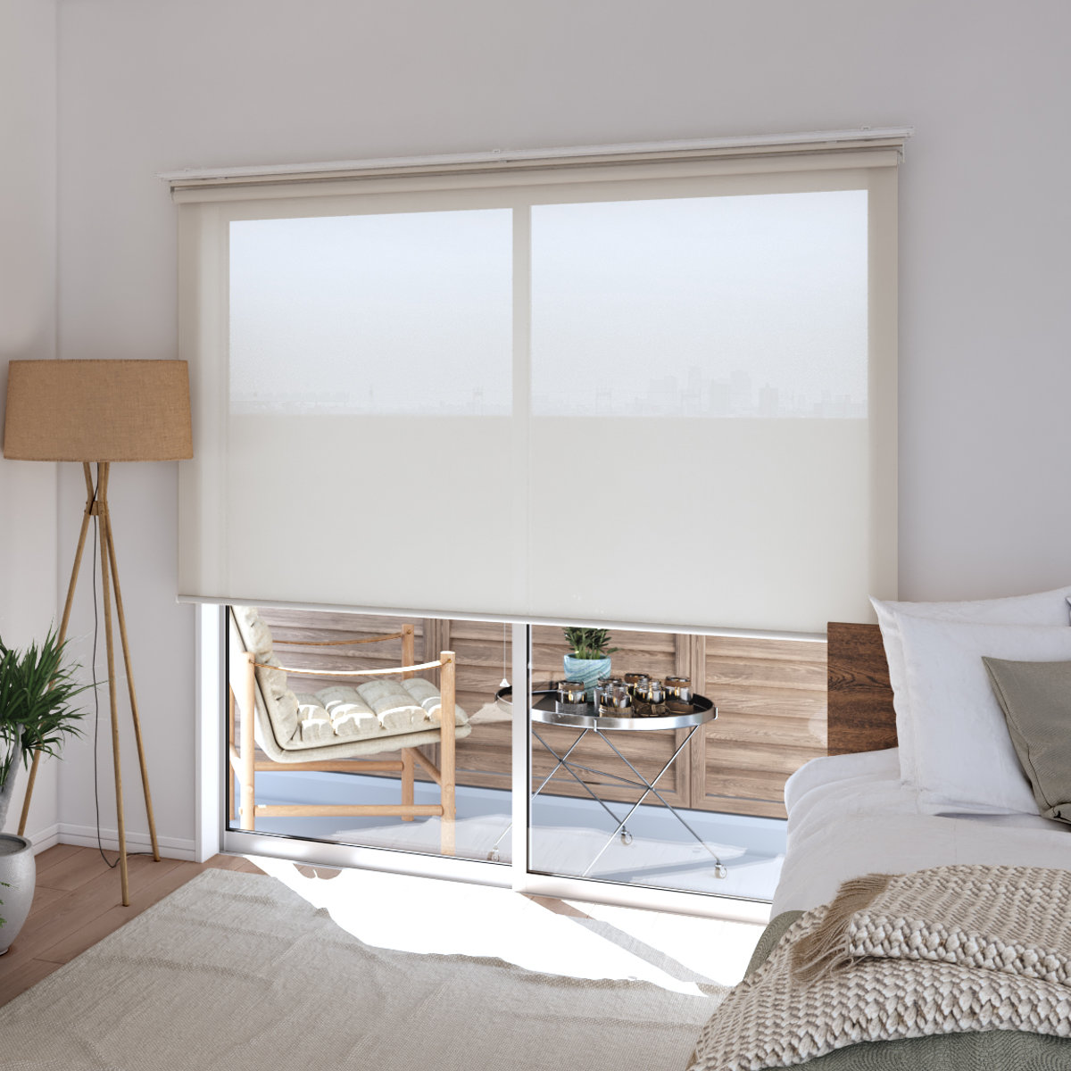 立川機工 ロールスクリーン 無地防炎 45×135cm ティオリオ ( ロールアップカーテン カーテンレール 取り付け 屋内 カーテン 間仕切り 日除け 窓 目隠し シンプル 腰高窓 採光窓用 玄関窓 防炎 防炎スクリーン ) 【アプリコット】 アプリコット