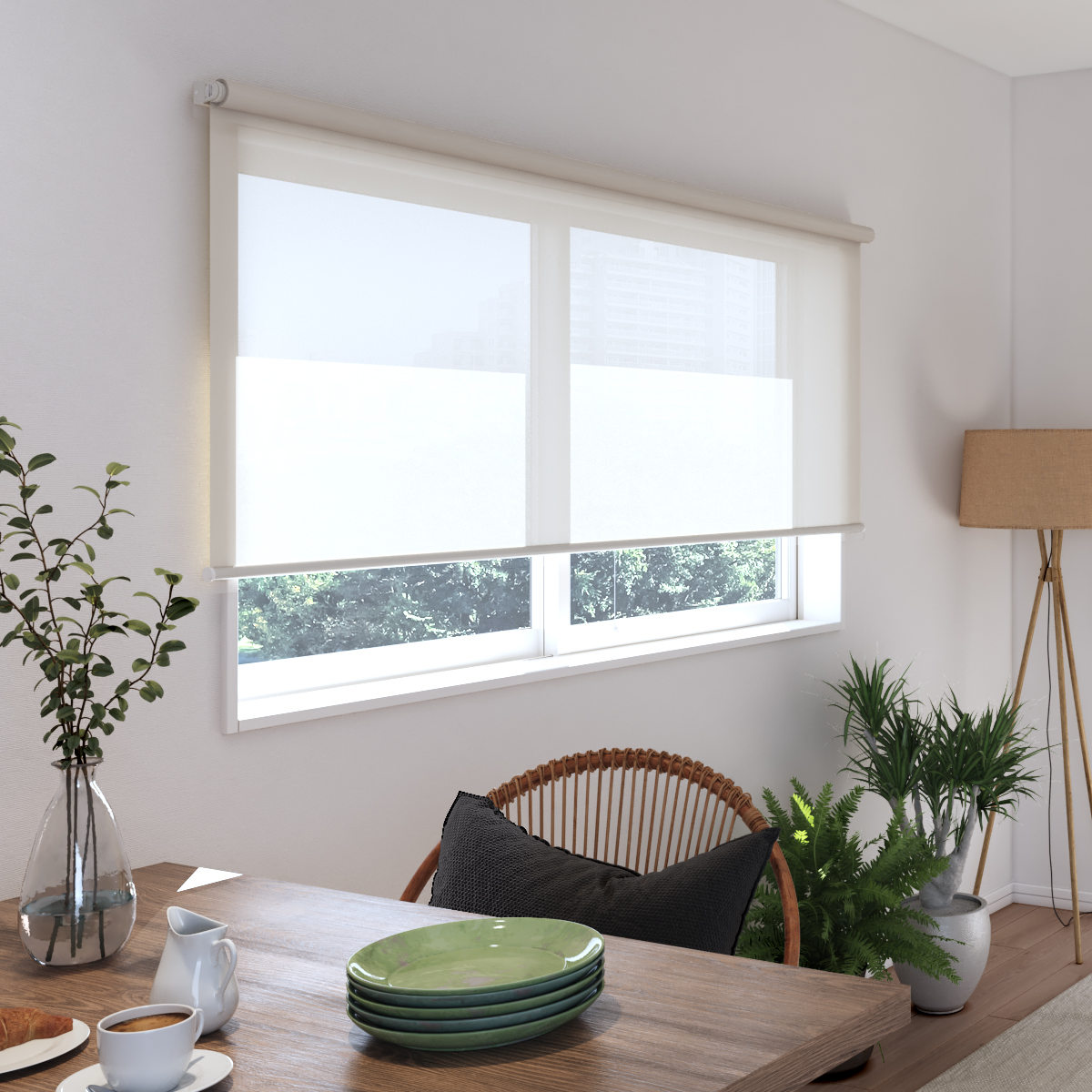 立川機工 ロールスクリーン 無地防炎 45×135cm ティオリオ ( ロールアップカーテン カーテンレール 取り付け 屋内 カーテン 間仕切り 日除け 窓 目隠し シンプル 腰高窓 採光窓用 玄関窓 防炎 防炎スクリーン ) 【アプリコット】 アプリコット