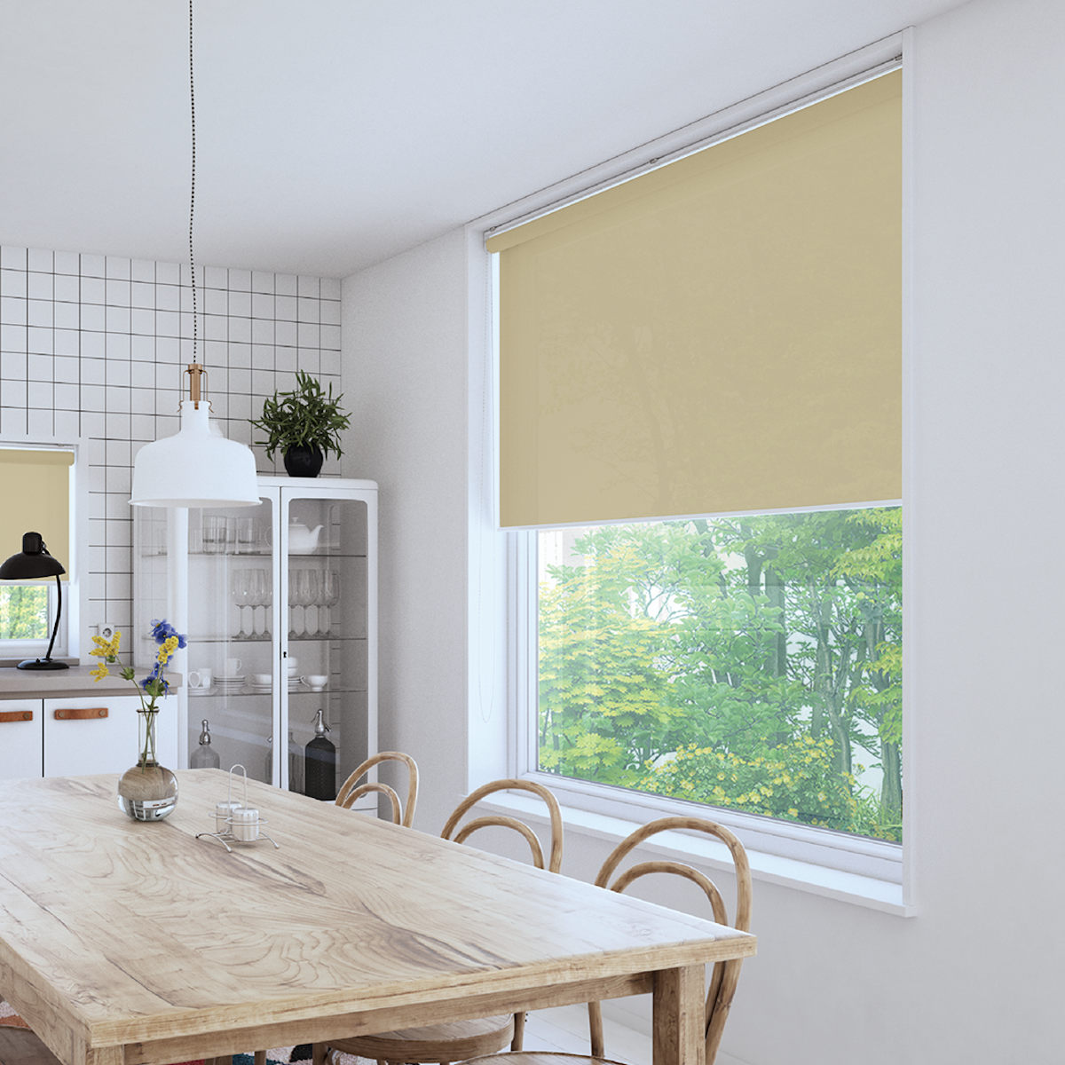 立川機工 ロールスクリーン 無地ウォッシャブル 90×220cm ティオリオ ( ロールアップカーテン カーテンレール 取り付け 屋内 カーテン 間仕切り 日除け 窓 目隠し シンプル 腰高窓 掃き出し窓 採光窓用 玄関窓 ウォッシャブル ) 【アイボリー】 アイボリー