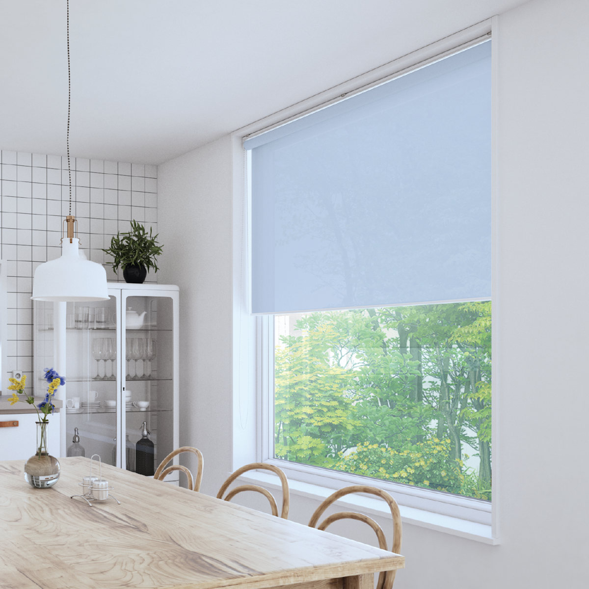 立川機工 ロールスクリーン 無地ウォッシャブル 90×220cm ティオリオ ( ロールアップカーテン カーテンレール 取り付け 屋内 カーテン 間仕切り 日除け 窓 目隠し シンプル 腰高窓 掃き出し窓 採光窓用 玄関窓 ウォッシャブル ) 【アイボリー】 アイボリー