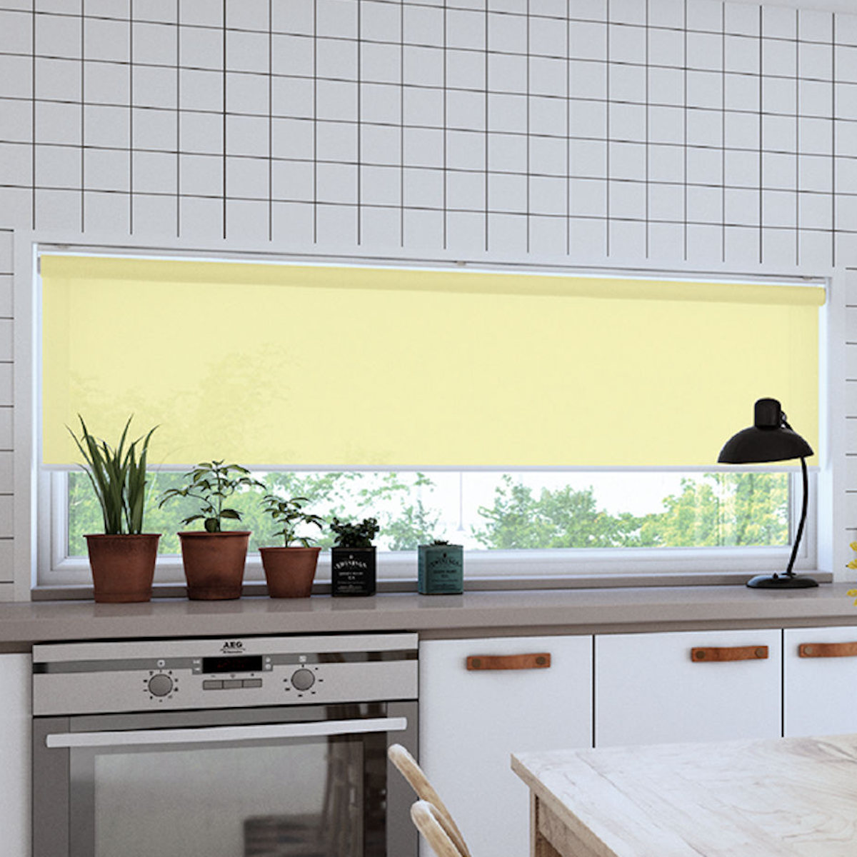 立川機工 ロールスクリーン 無地ウォッシャブル 135×220cm ティオリオ ( ロールアップカーテン カーテンレール 取り付け 屋内 カーテン 間仕切り 日除け 窓 目隠し シンプル 掃き出し窓 採光窓用 玄関窓 ウォッシャブル ) 【アイボリー】 アイボリー