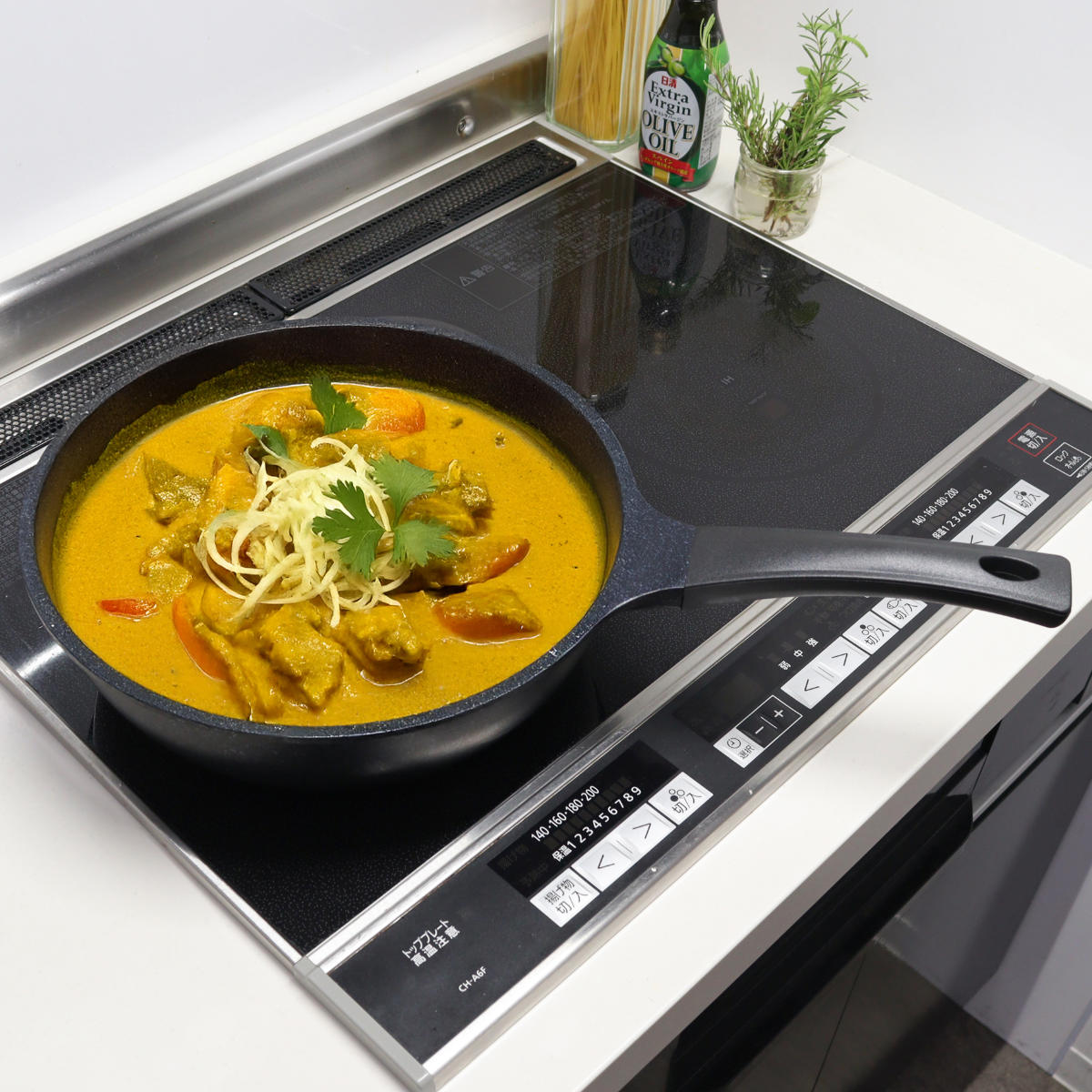 いため鍋 28cm IH対応 軽量 ダイヤモンドマーブルコーティング 深型フライパン ( 片手鍋 マーブル加工 ガス火対応 調理用品 調理器具 アルミ鍋 28センチ アルミ製 ダイヤモンドマーブル マーブルコート 深型フライパン 深型鍋 )