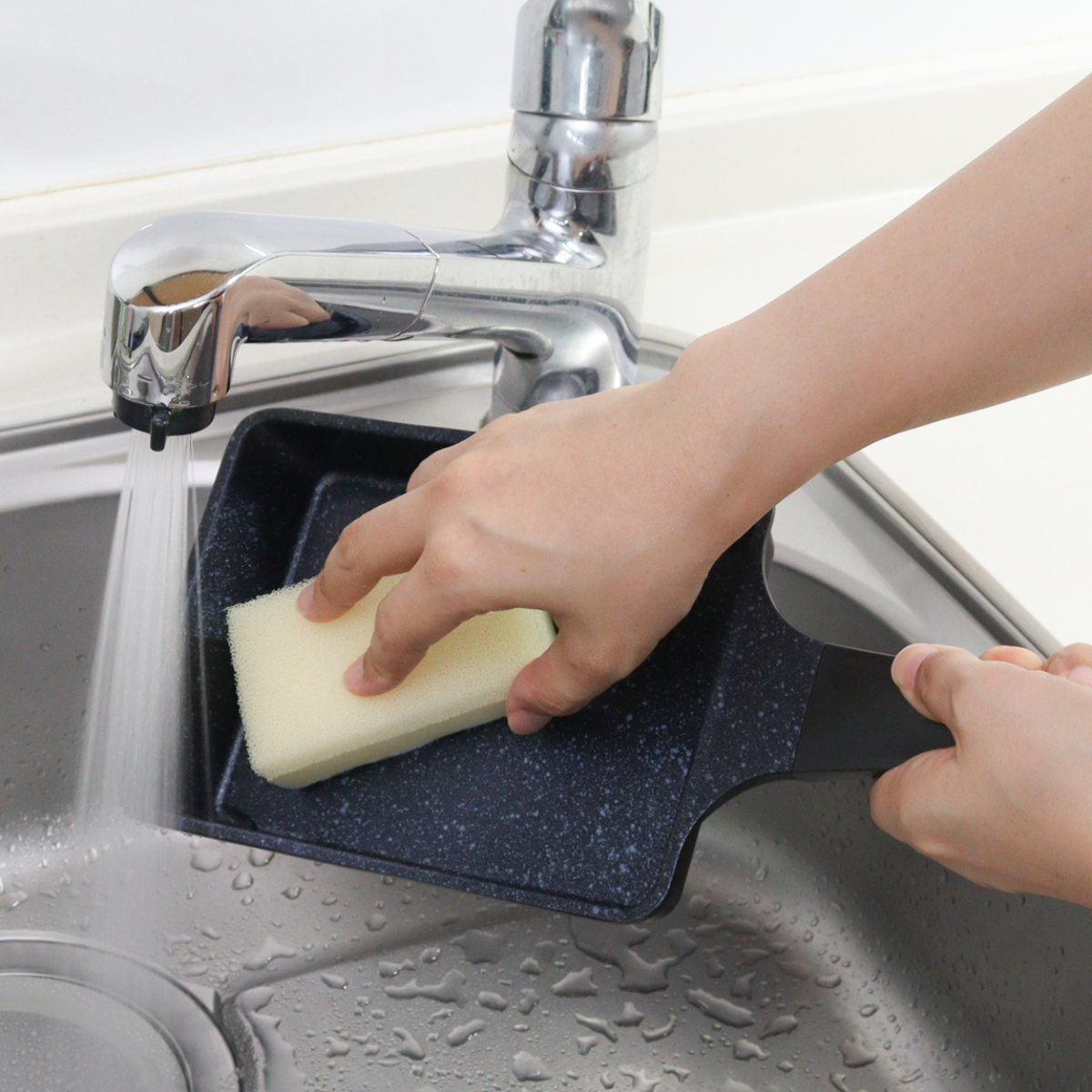 卵焼き器 IH対応 13×18cm IH対応 軽量 ダイヤモンドマーブルコーティング ( 片手鍋 マーブル加工 ガス火対応 エッグパン 卵焼き器 玉子焼き アルミ製 マーブルコート 玉子焼きパン たまご焼き 卵焼き )