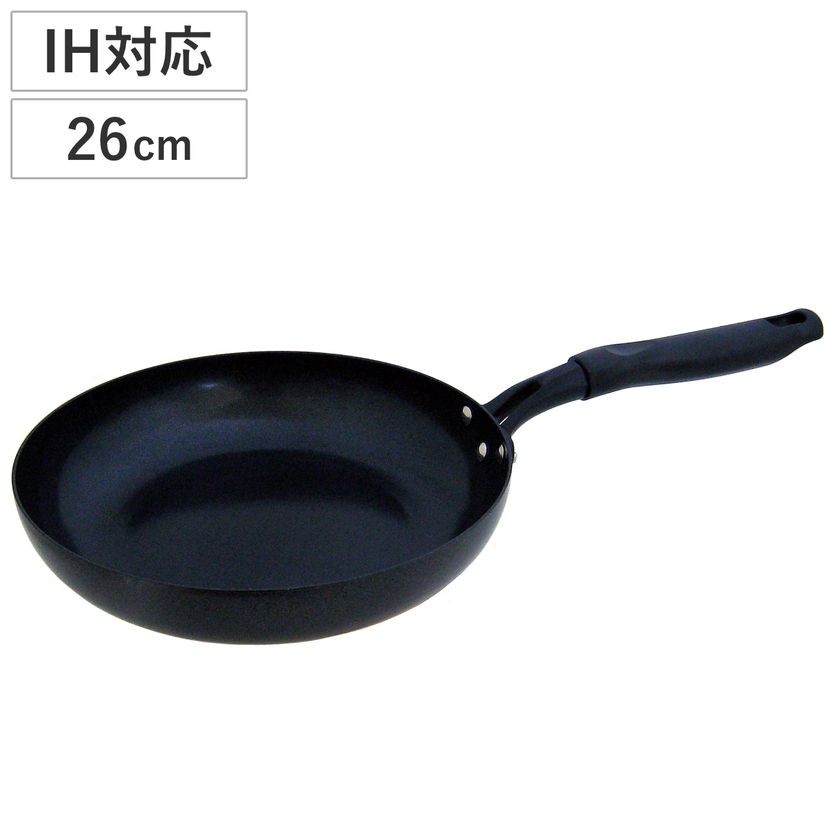 フライパン 26cm IH対応 ダイヤモンドセラミックコート ( ガス火対応 オール熱源対応 セラミックフライパン 軽い 26センチ アルミ製 直火 持ちやすい こびりつきにくい 焦げ付きにくい PFASフリー )